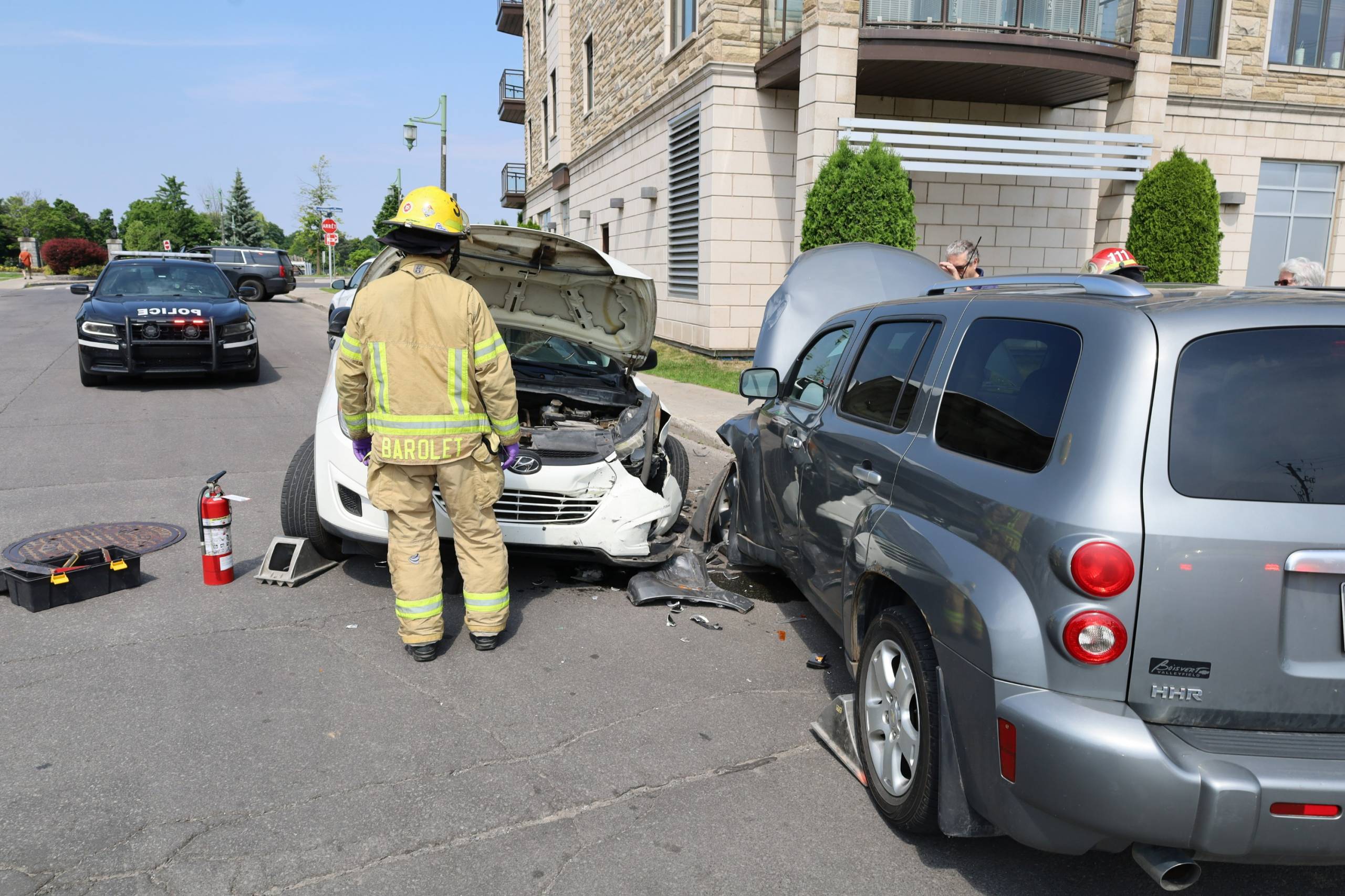 Collision avec un véhicule stationné