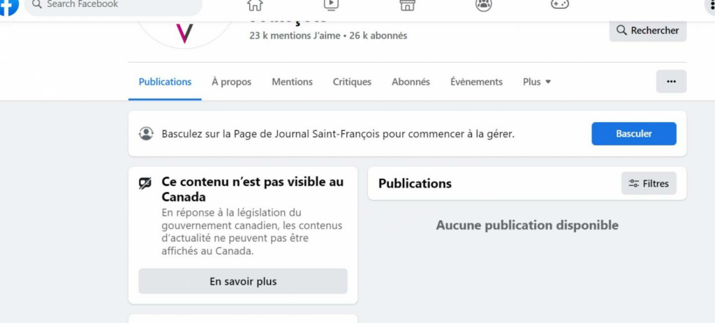 VIDÉO – Les médias font front commun face au blocage des nouvelles par Meta