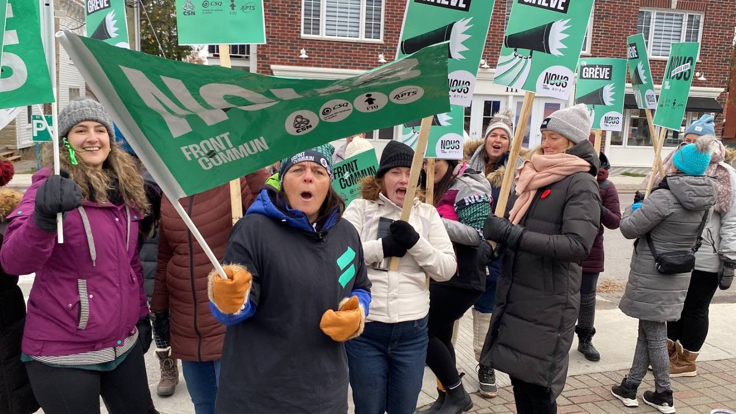 Grève : entente de principe avec le Front commun