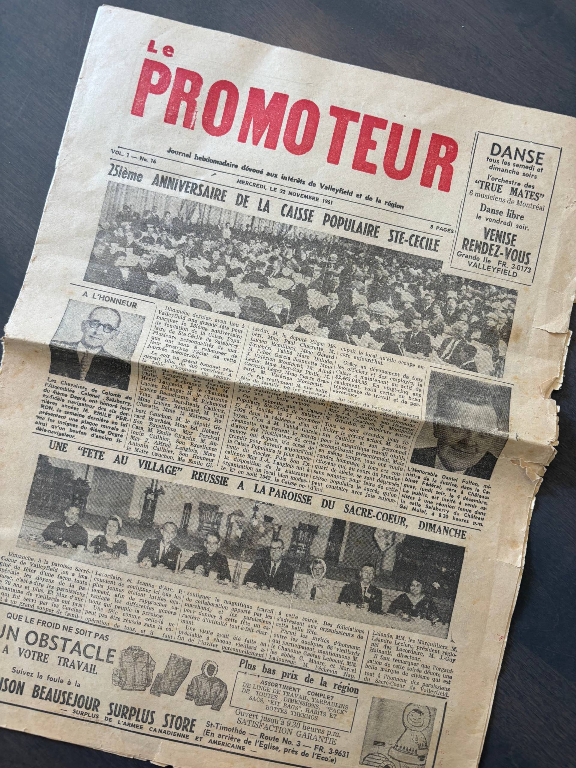 Le Promoteur ou le souvenir d’un journal oublié
