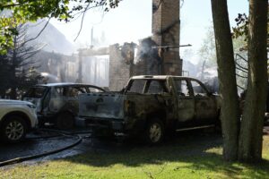 Incendie d&rsquo;une résidence à Les Cèdres