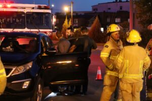 Arrêté au centre-ville après avoir provoqué un accident