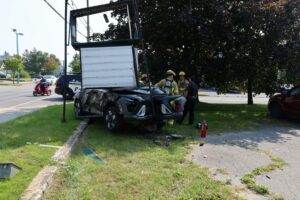 Sortie de route percutante pour un octogénaire