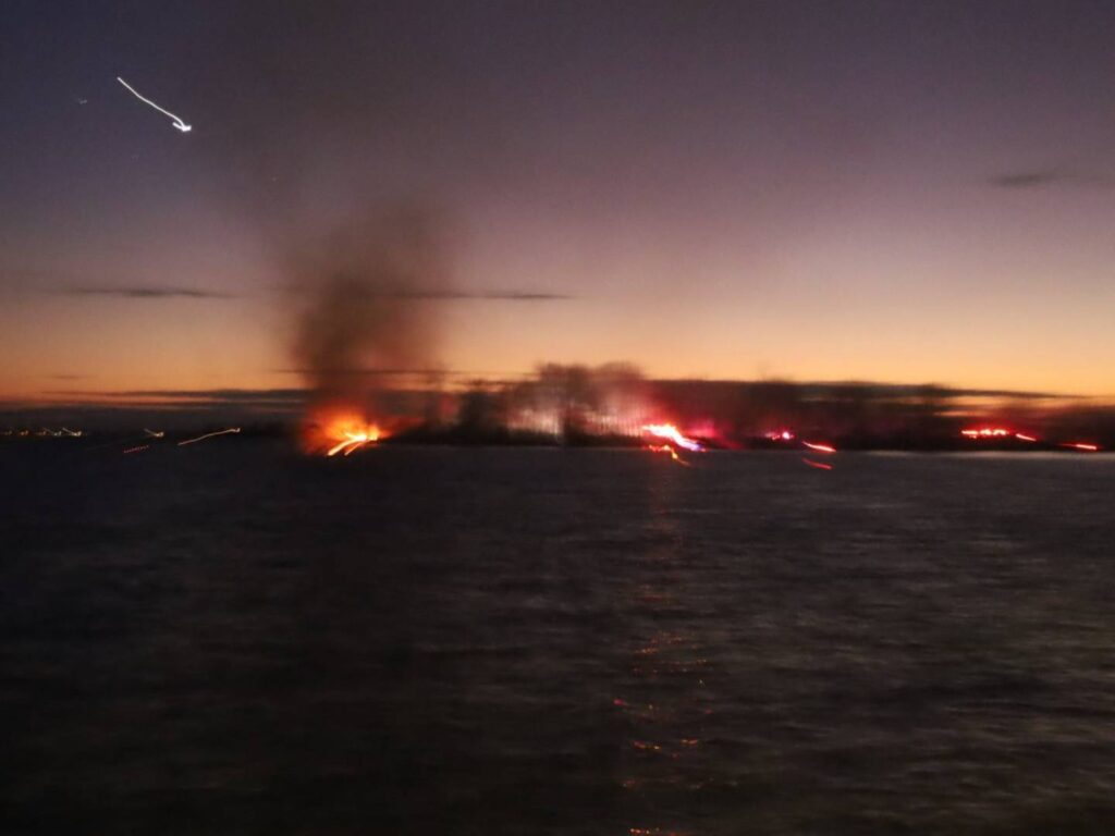 Incendie sur l&rsquo;Île-aux-chats