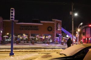 Incendie au restaurant La Pataterie