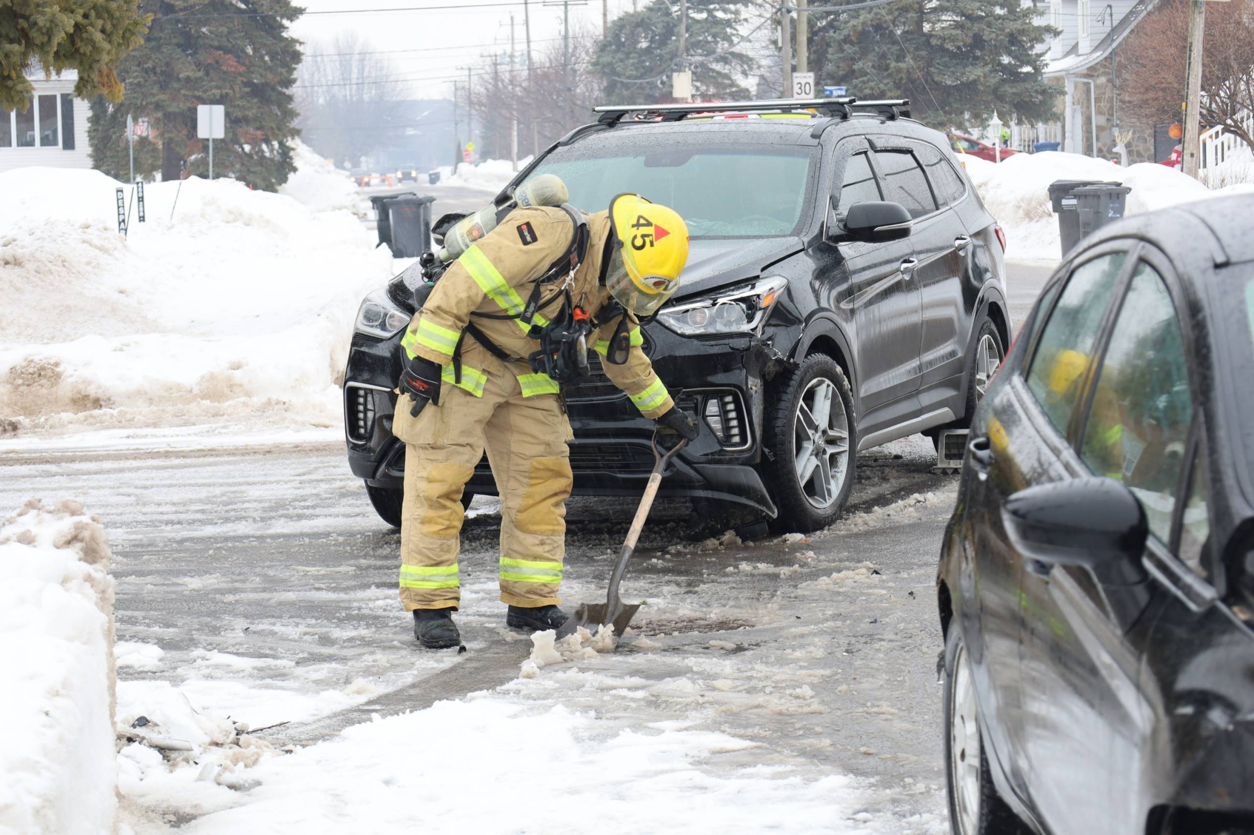 Collision à l&rsquo;intersection Du Zouave et Cossette