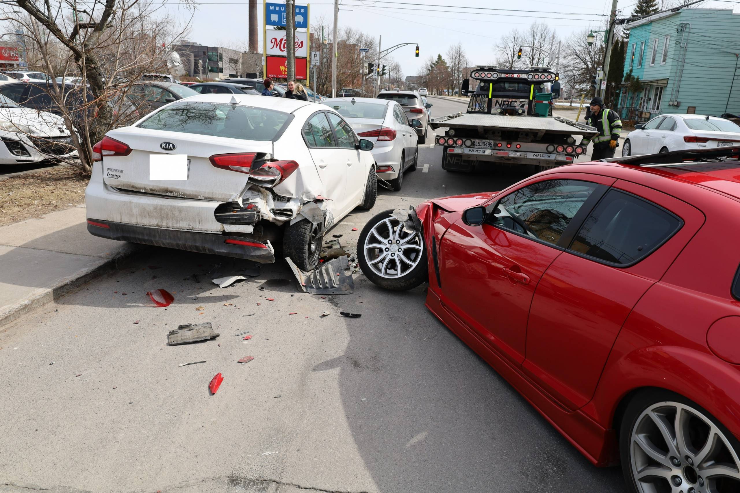 Une distraction à l&rsquo;origine d&rsquo;une collision sur Alexandre