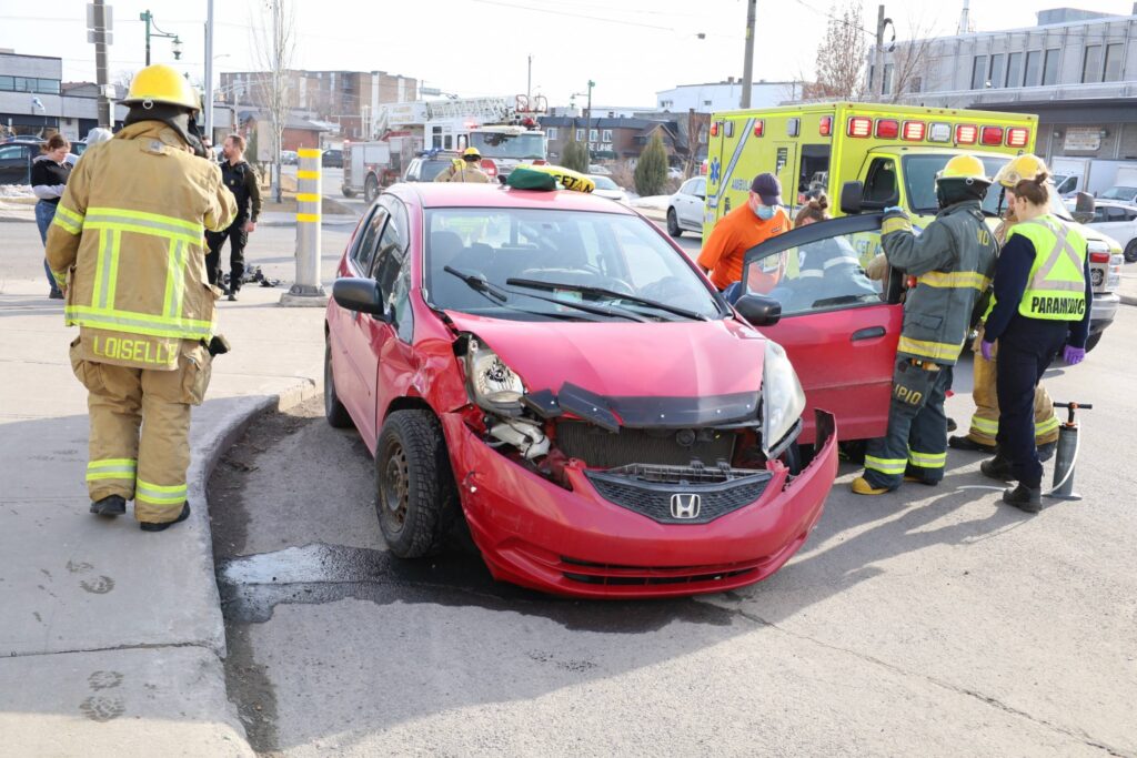 Accident à l&rsquo;heure de pointe au centre-ville