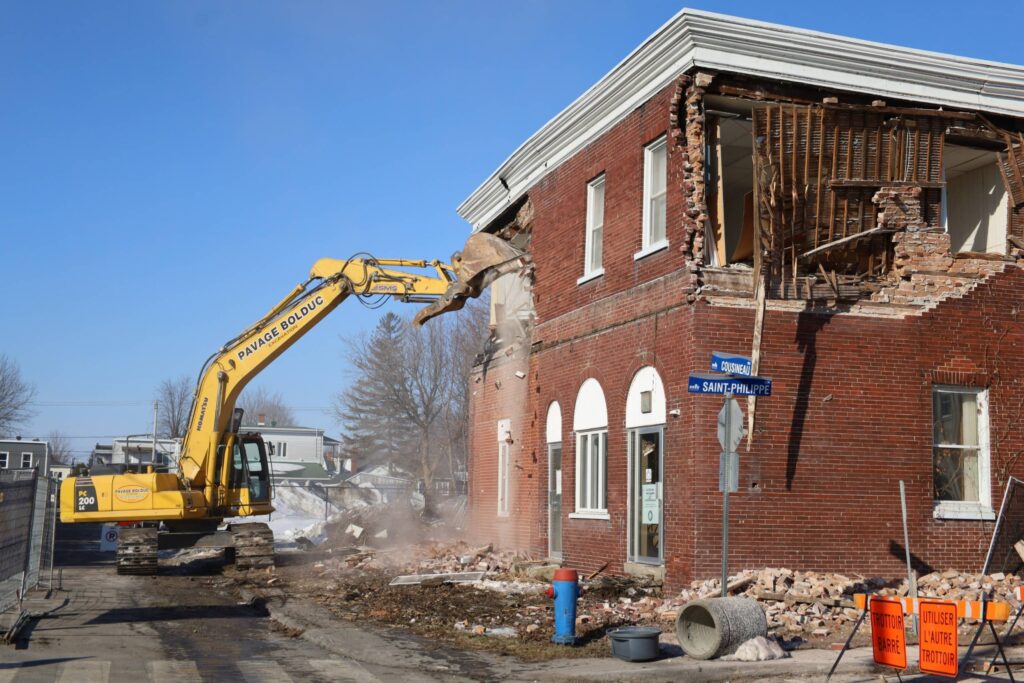 L’ancien poste d’incendie démantelé