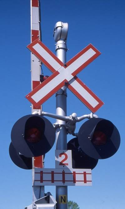 Entrave au passage à niveaux de la route 201