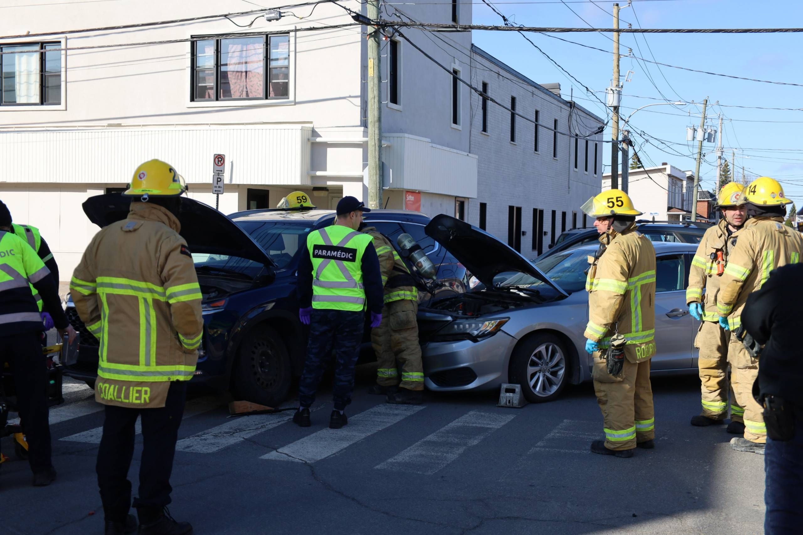 Collision en pleine heure de pointe matinale