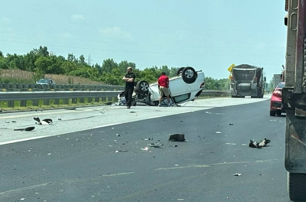 Spectaculaire accident sur la 530