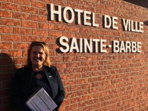 Sainte-Barbe: le chant du cygne pour la mairesse Louise Lebrun