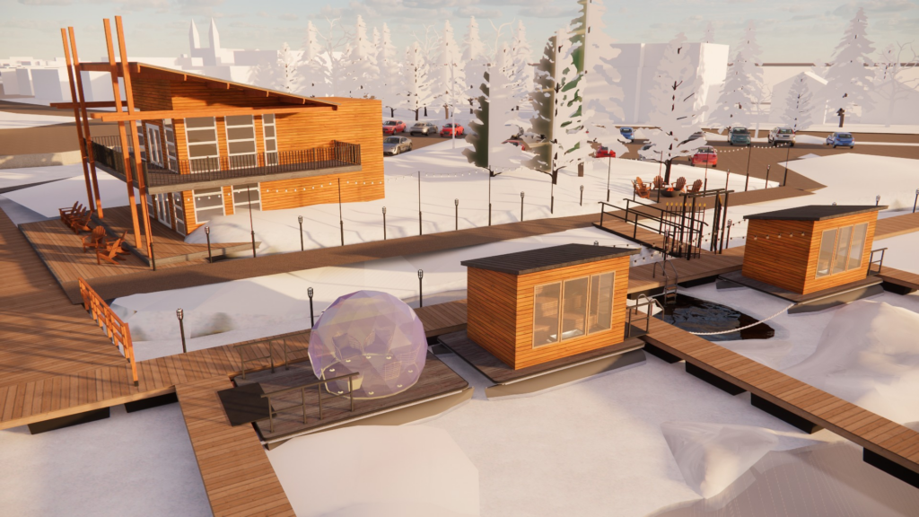 Des saunas flottants seront aménagés à la marina de Valleyfield