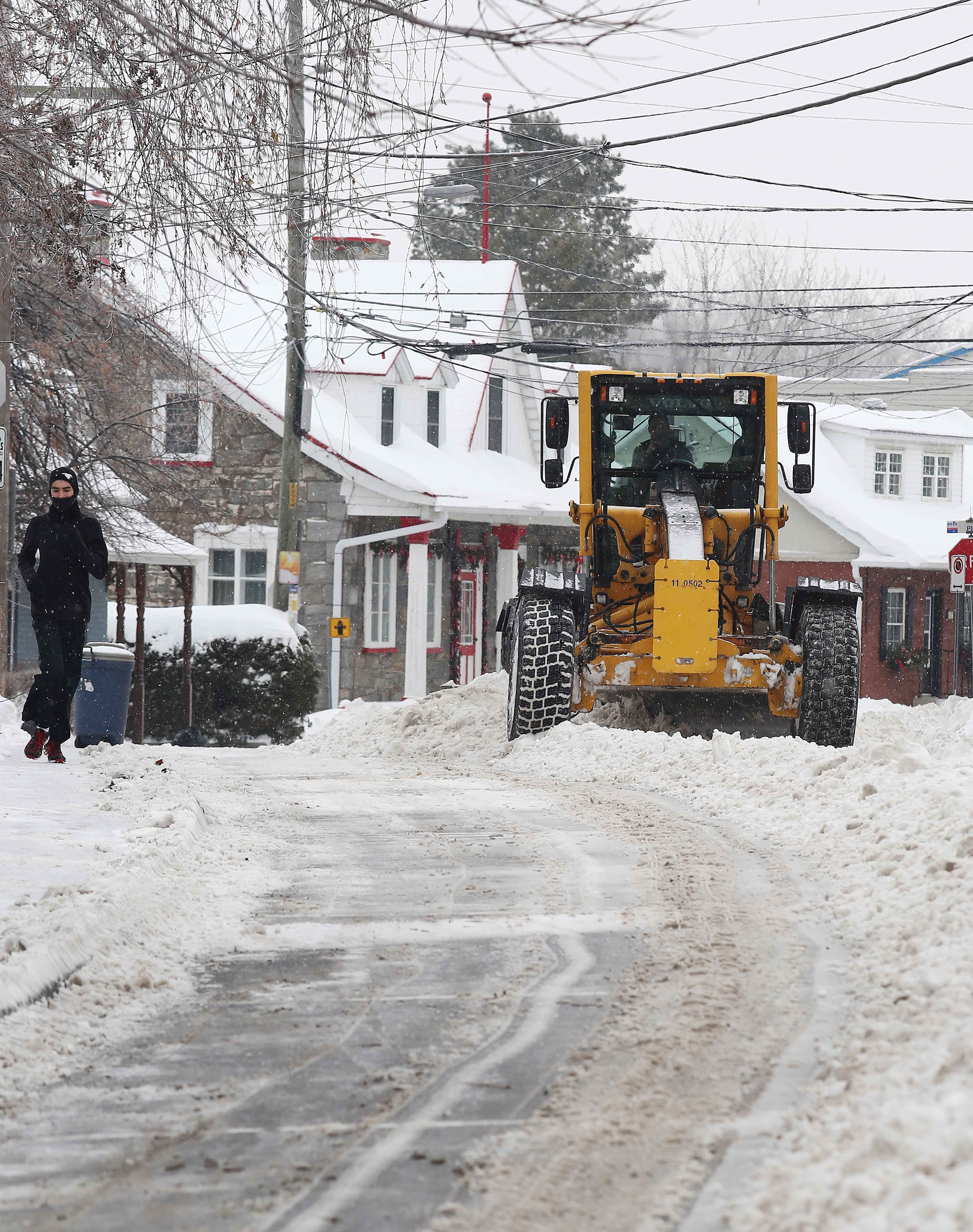 Premier épandage d&rsquo;abrasif de la saison