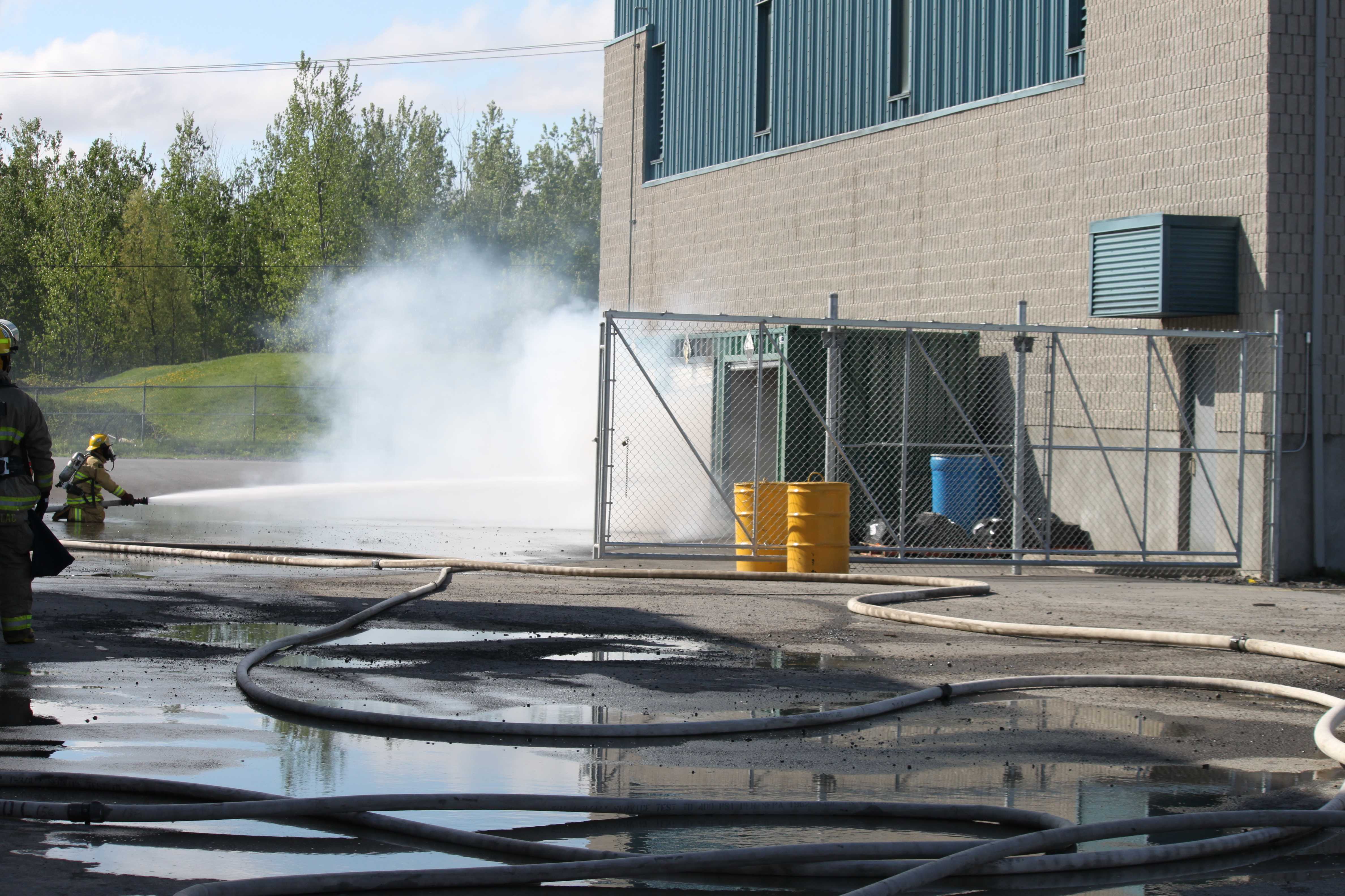 Incendie de produits chimiques chez CRI Environnement