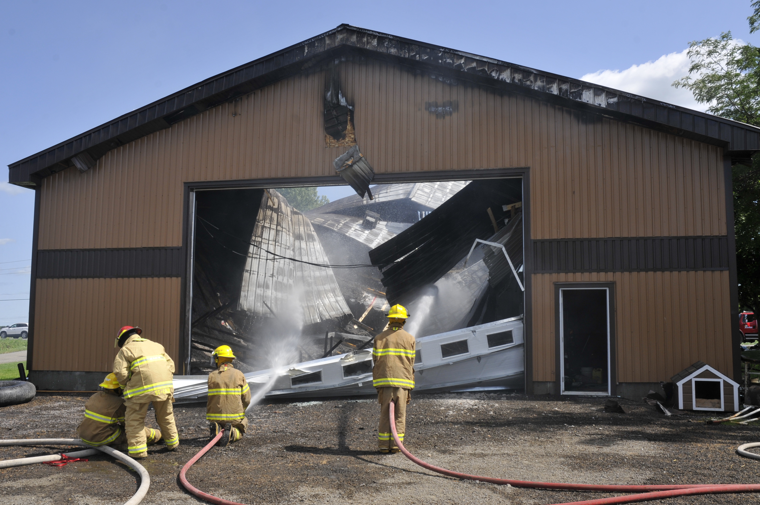 Incendie à Saint-Louis-de-Gonzague