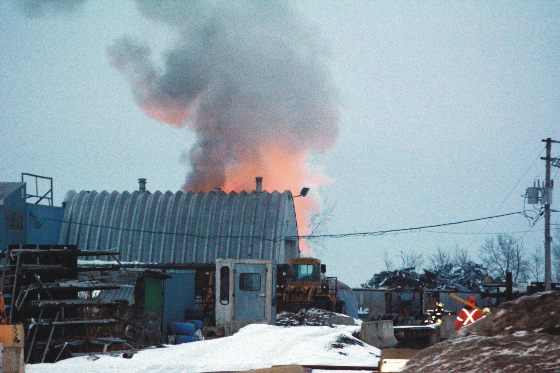 Incendie d’un semi-remorque à Saint-Zotique