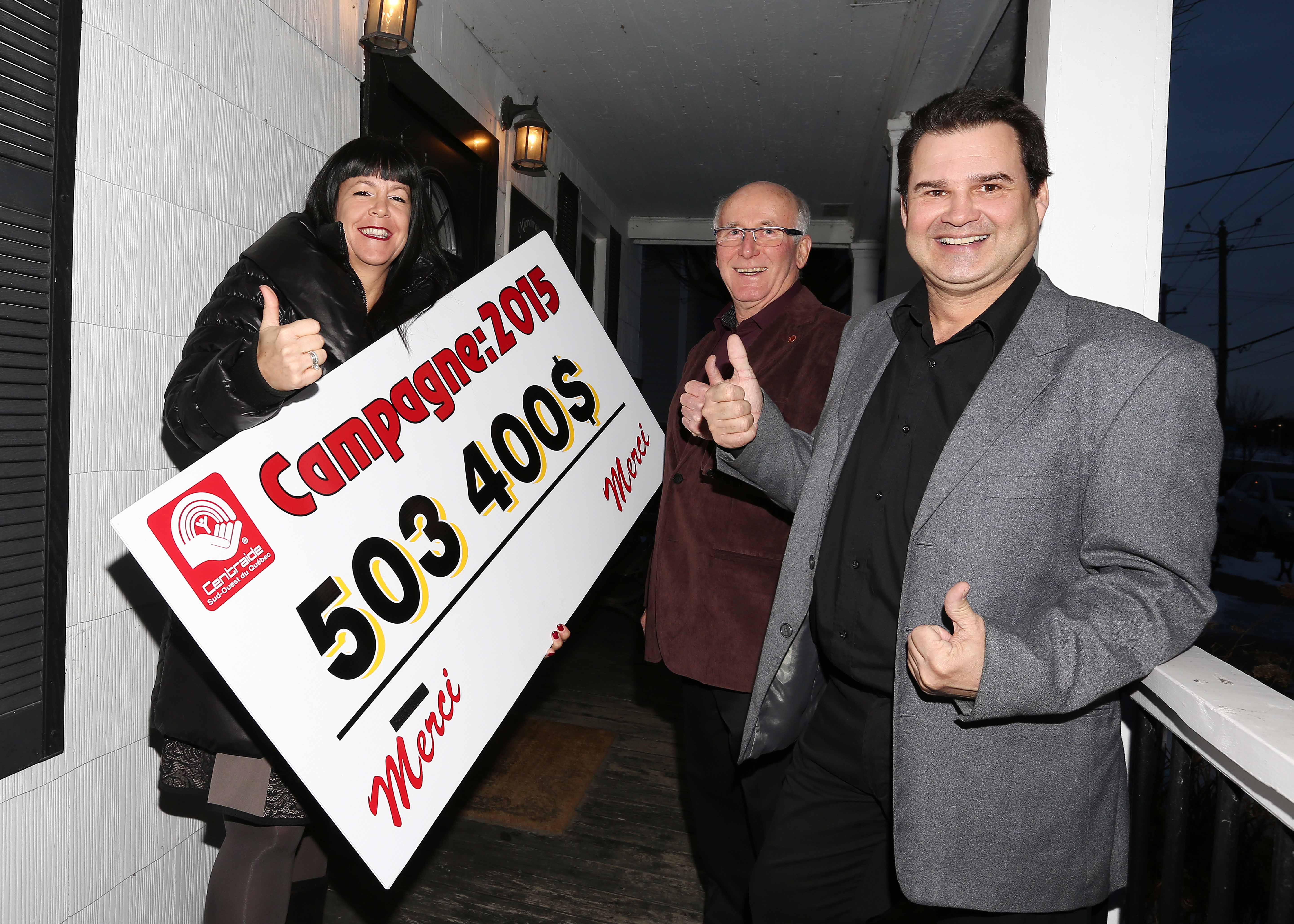 Centraide Sud-Ouest franchit le cap des 500 000 $