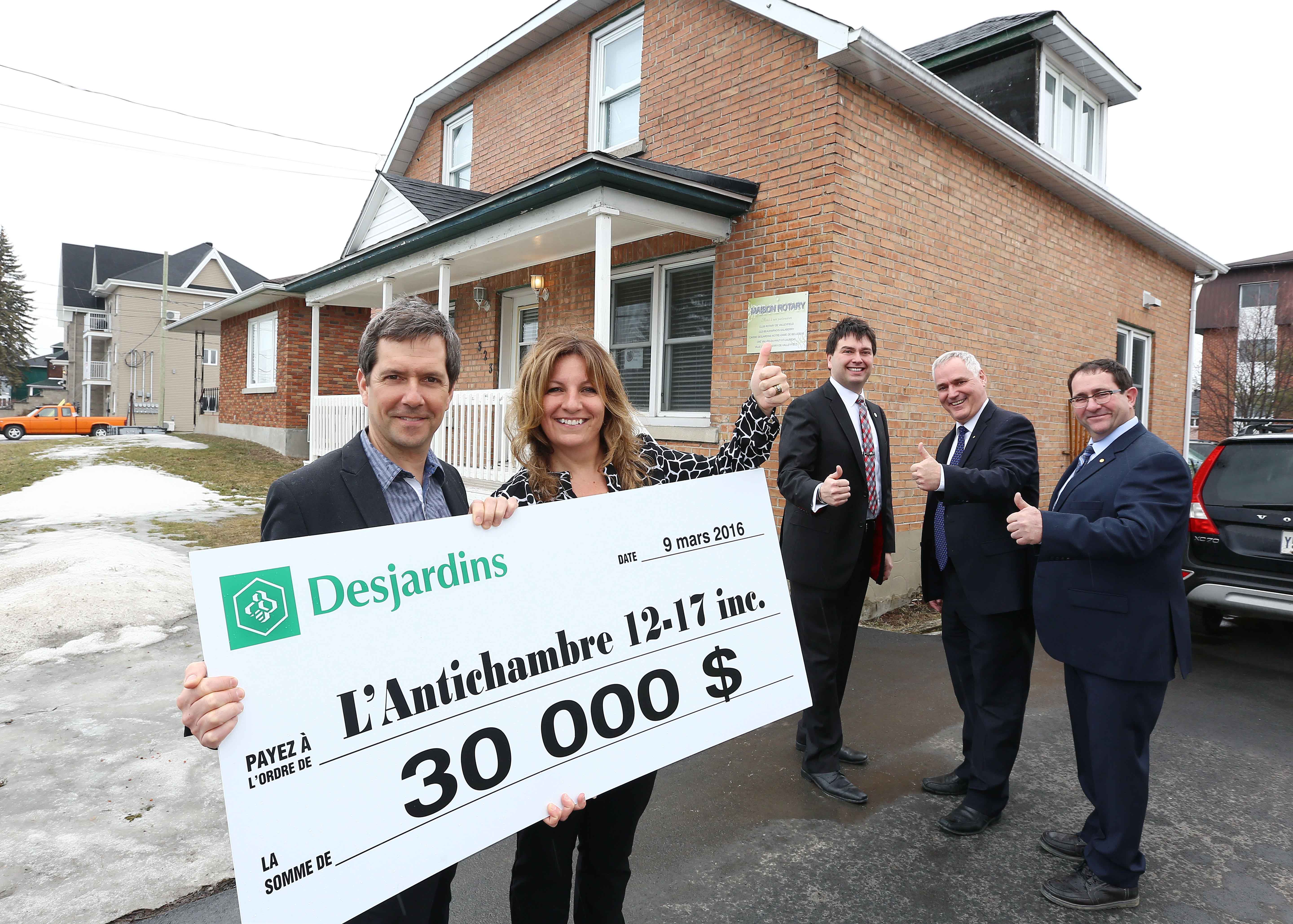 Une aide financière importante pour l’Antichambre 12-17