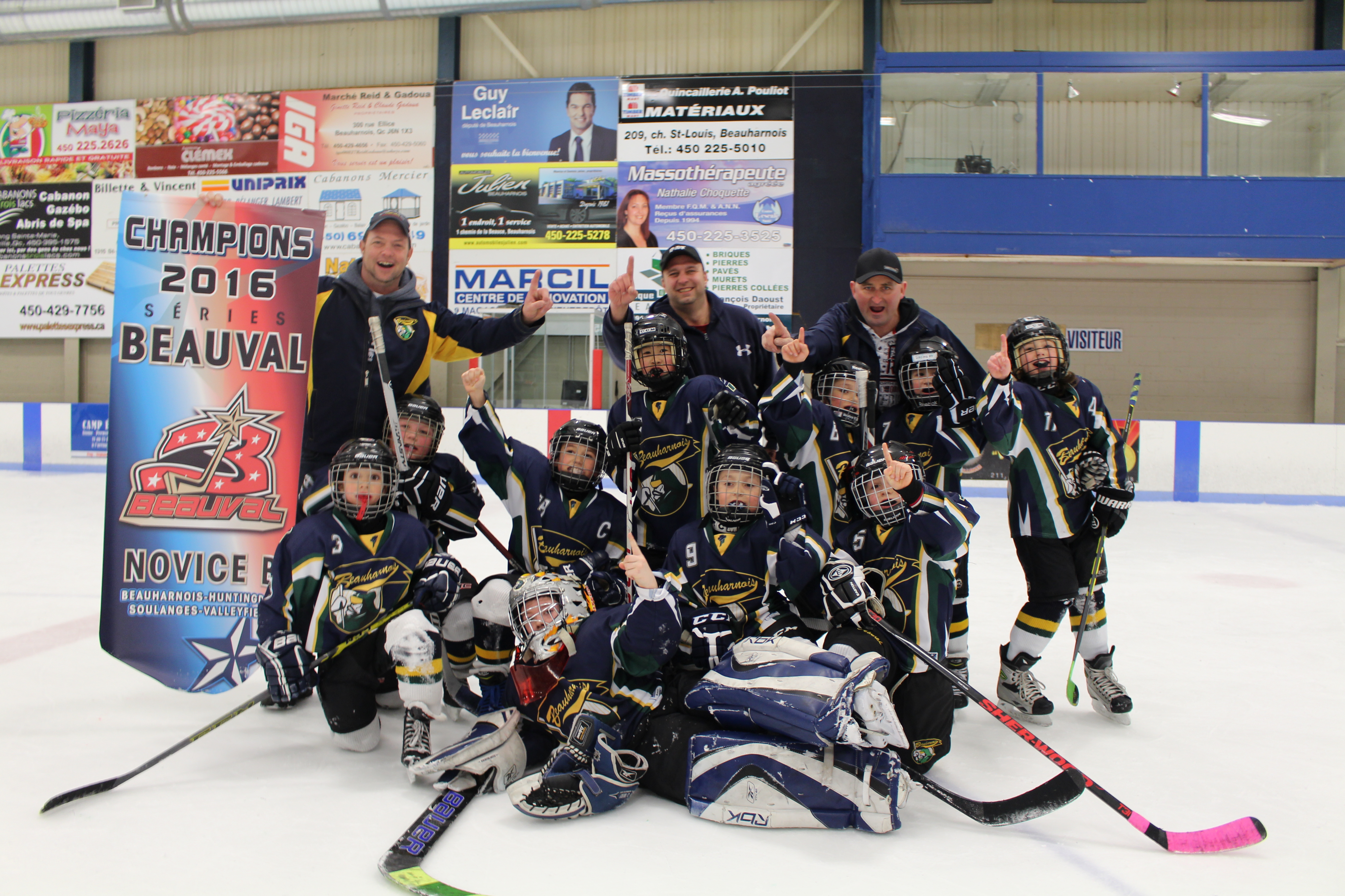 Image illustrant l'article: Les Patriotes de Beauharnois novice B champions des séries