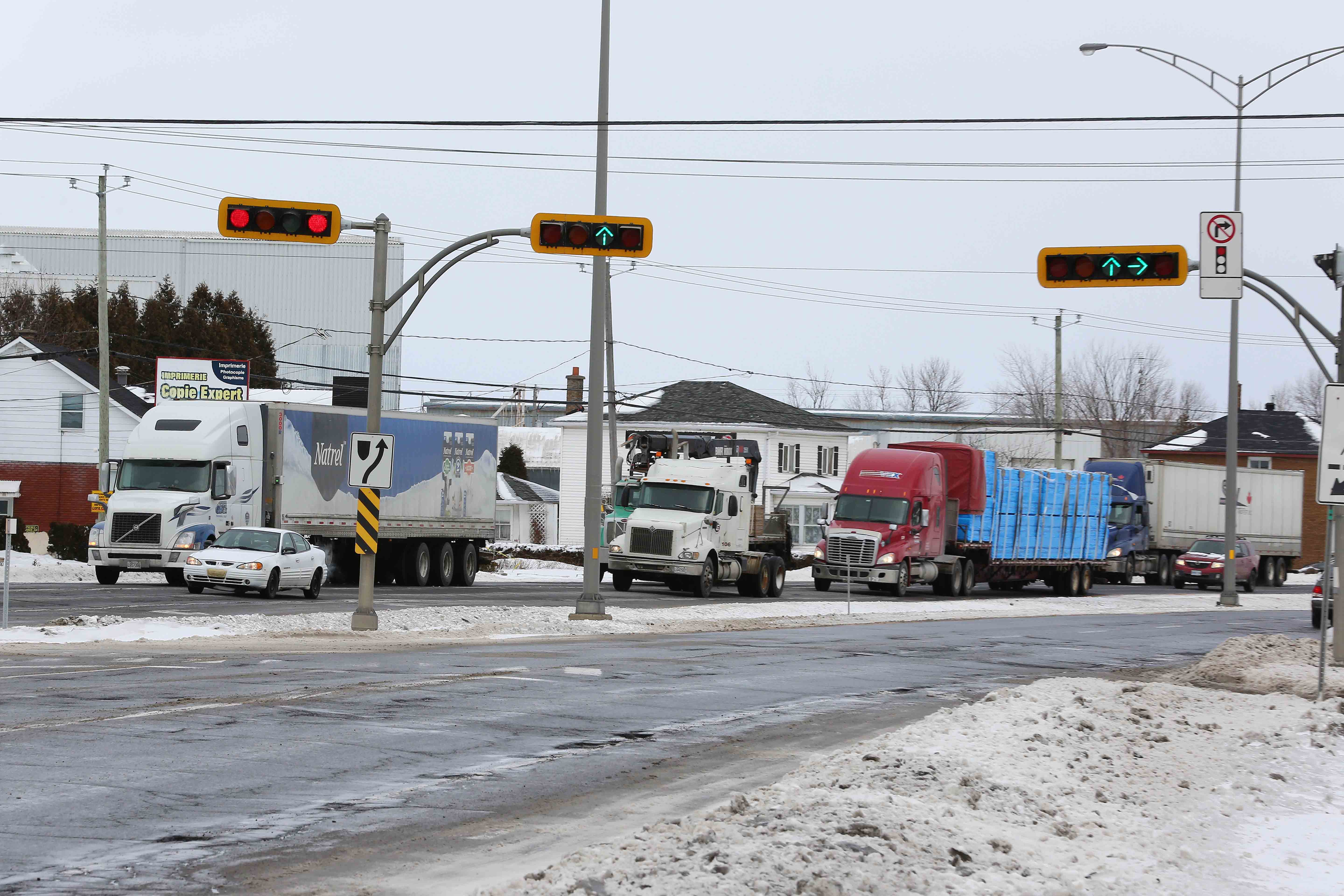 Une étude confirme l’augmentation du camionnage à Valleyfield
