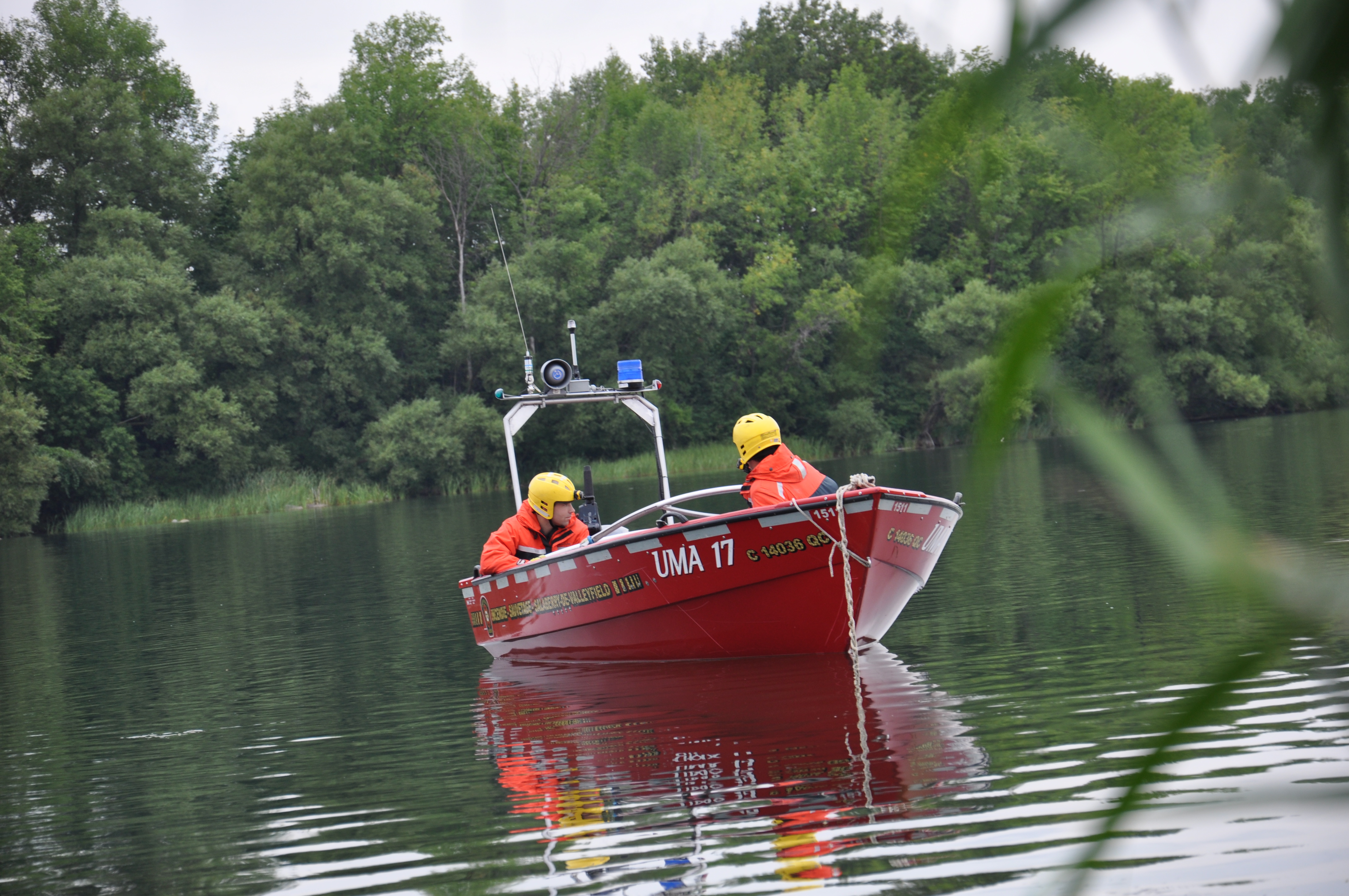 Sauvetage au barrage de la Pointe-du-Buisson