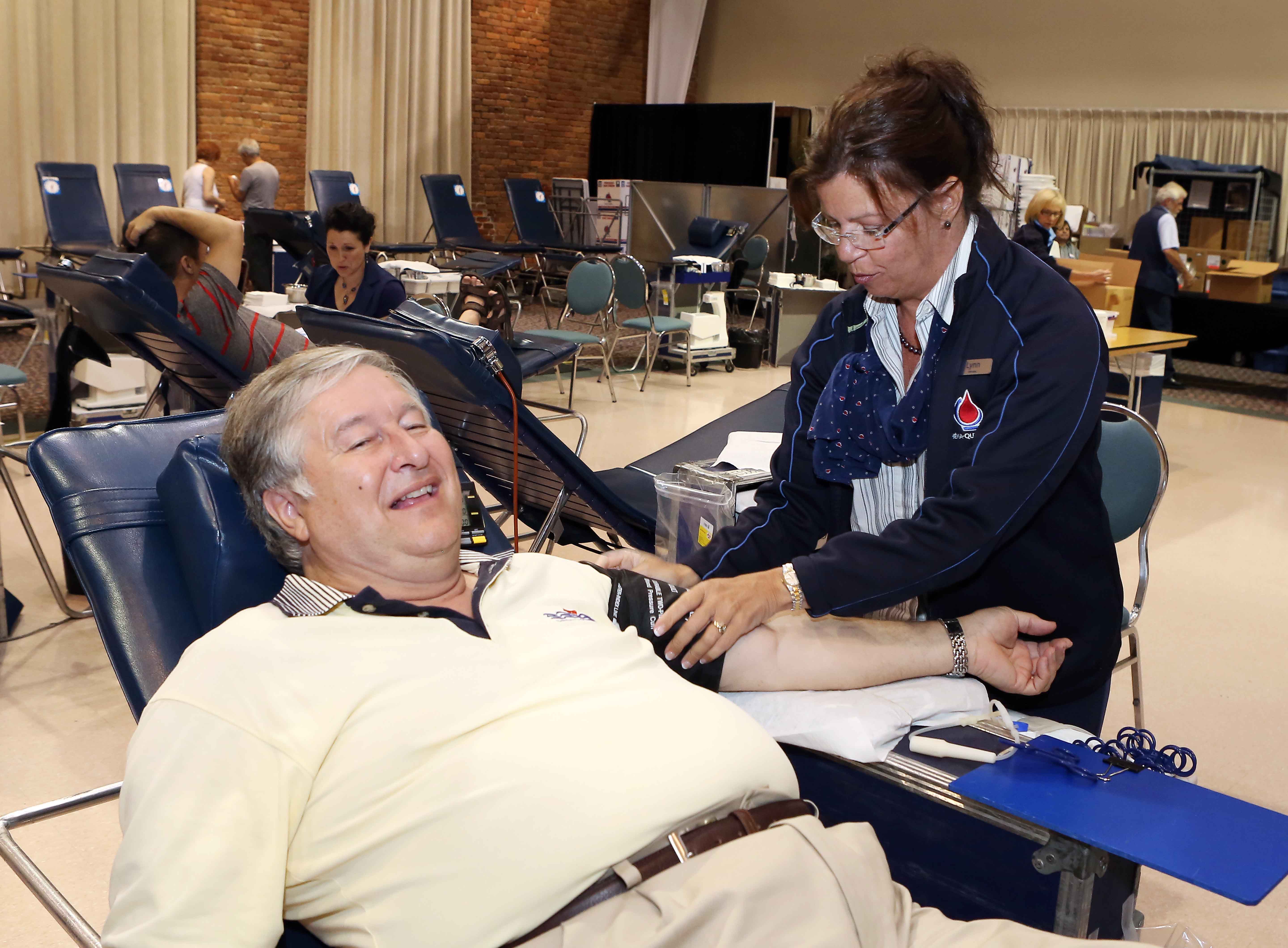 Le maire Denis Lapointe a besoin de sang