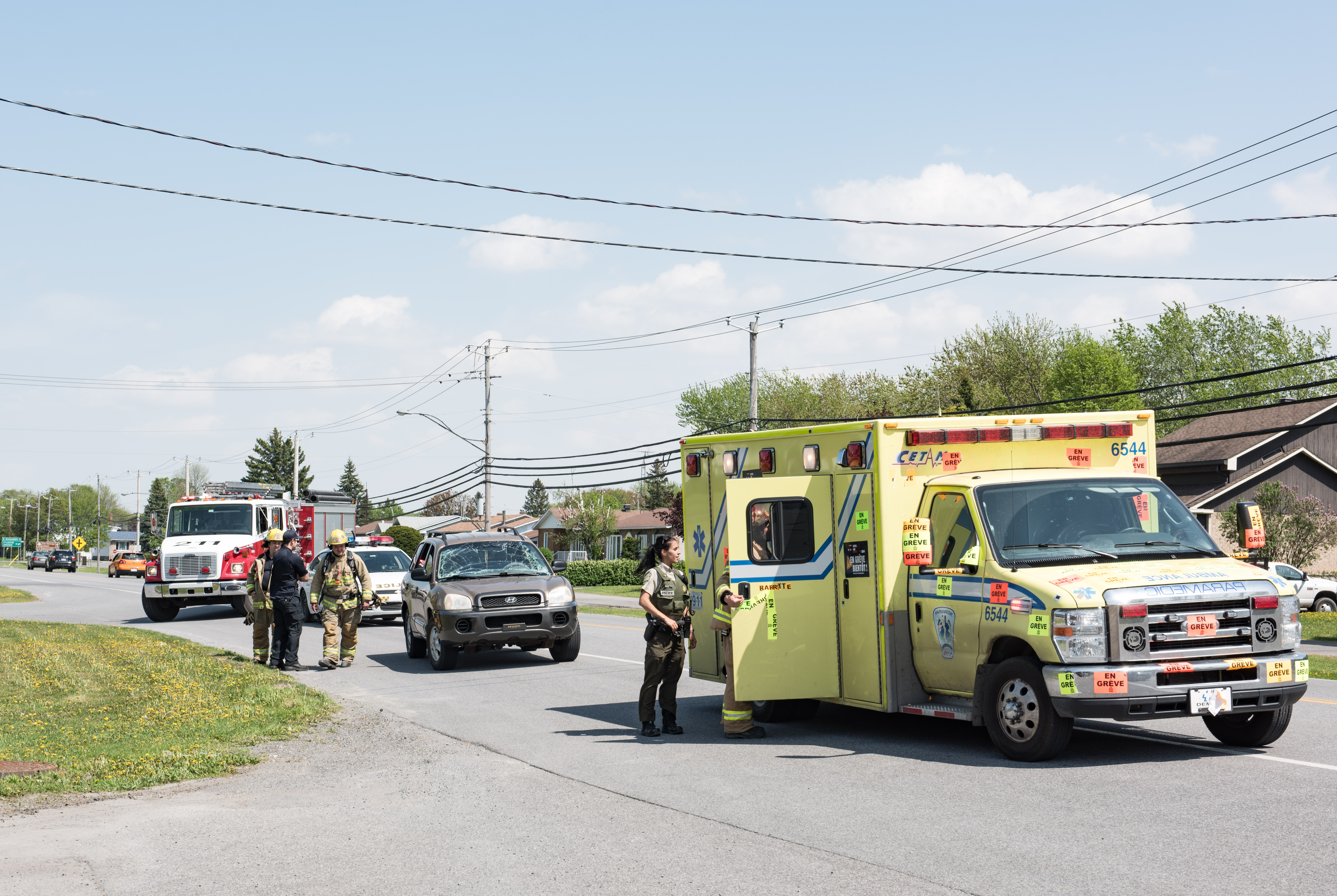 Accident impliquant un seul véhicule