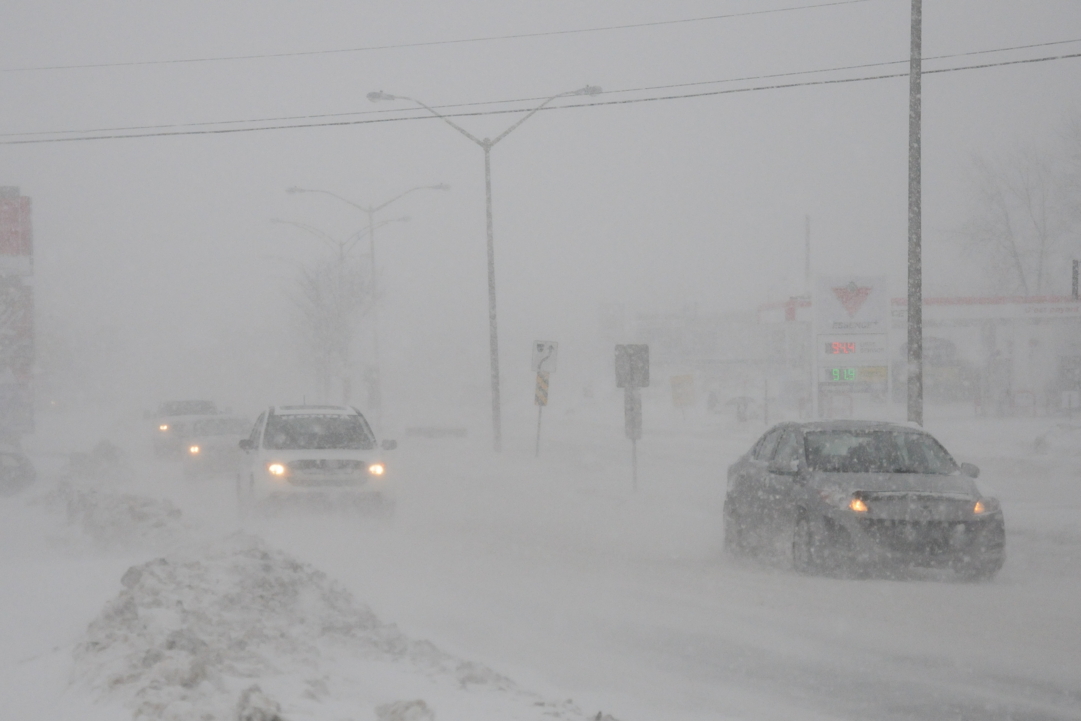 Strong winds and snow Tuesday