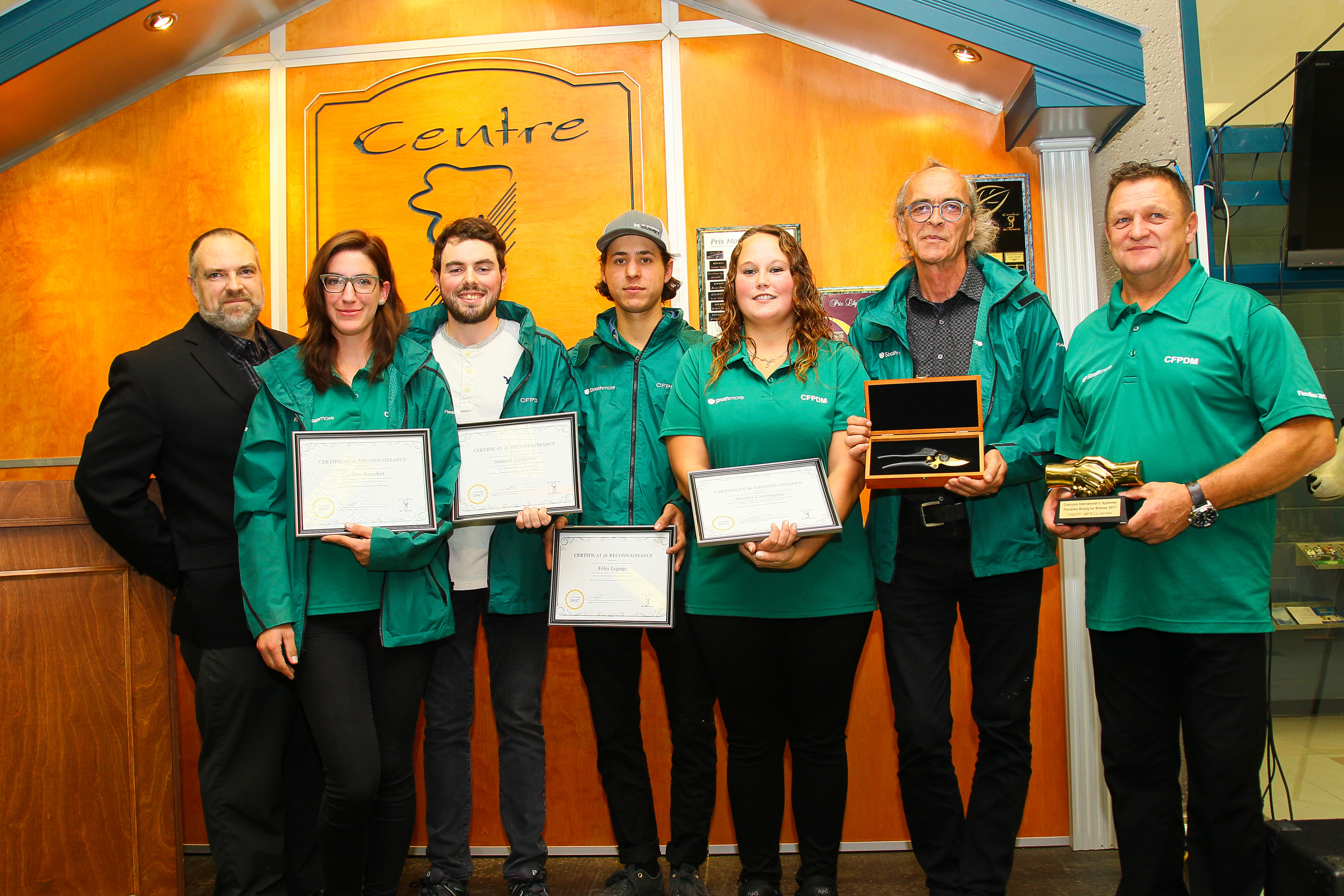 Apprentis paysagistes gagnants d’un concours international