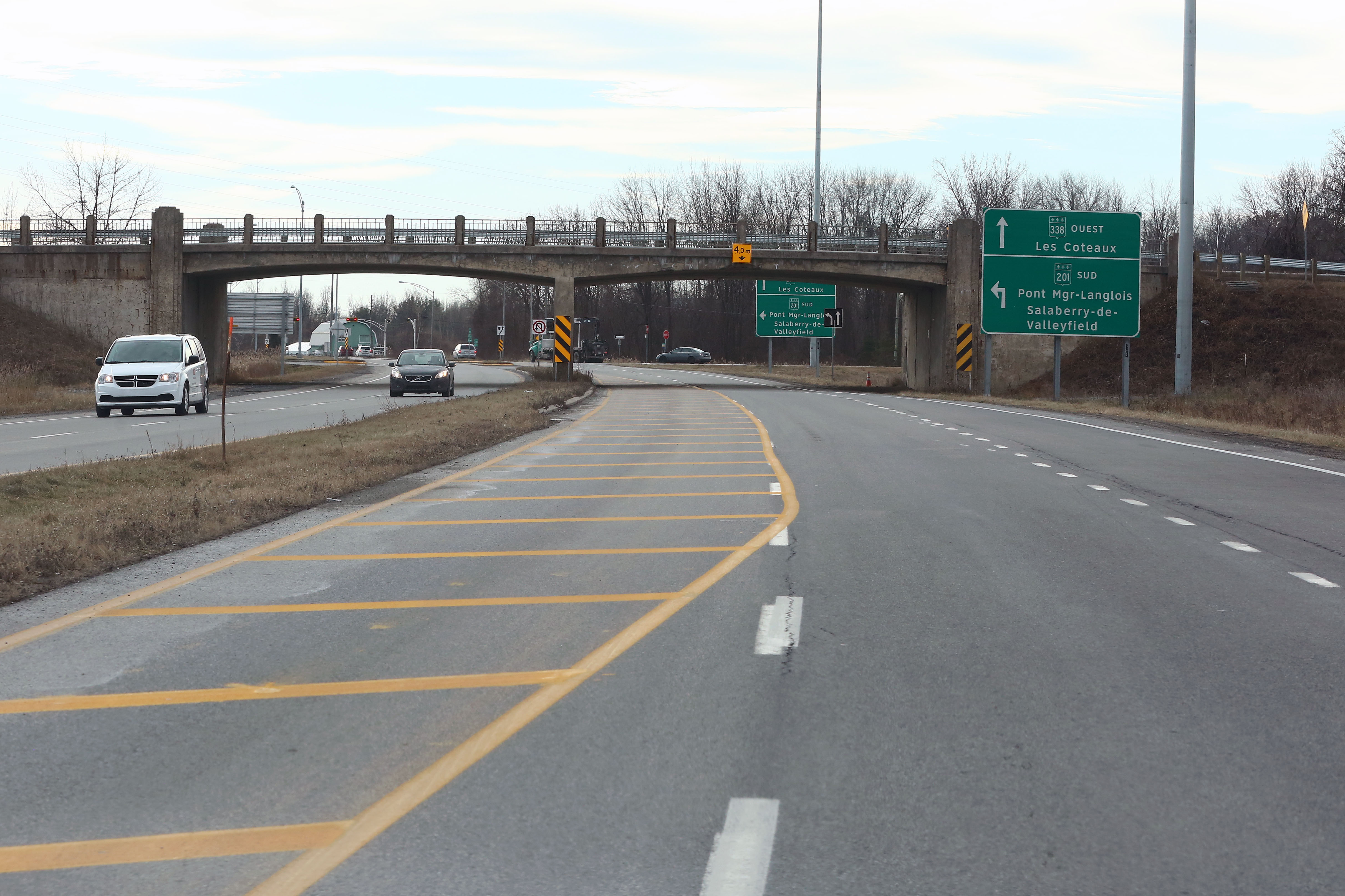 Image illustrant l'article: Un marquage suscite des interrogations sur la route 338