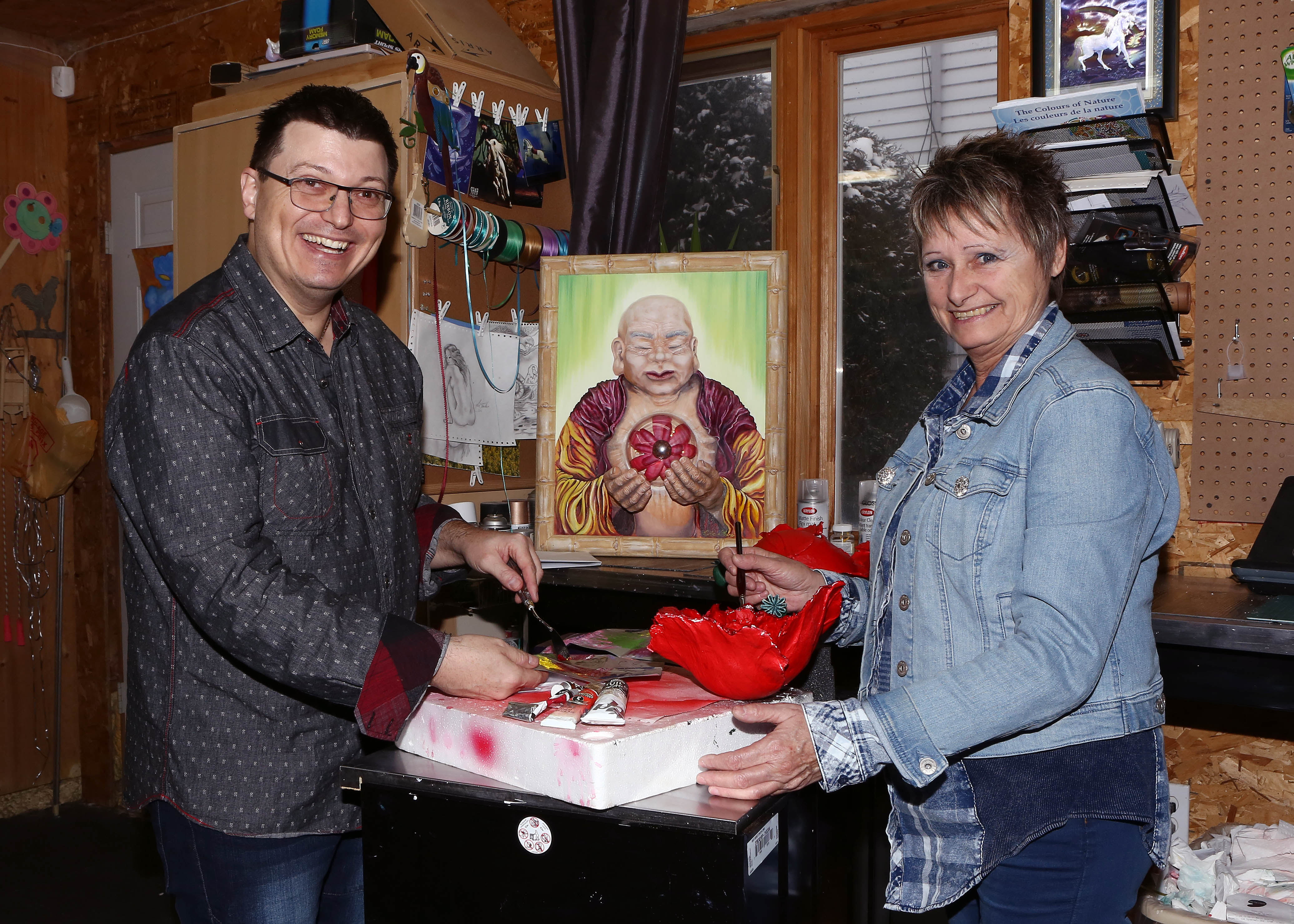 Quatre mains, trois dimensions, deux artistes et un art unique