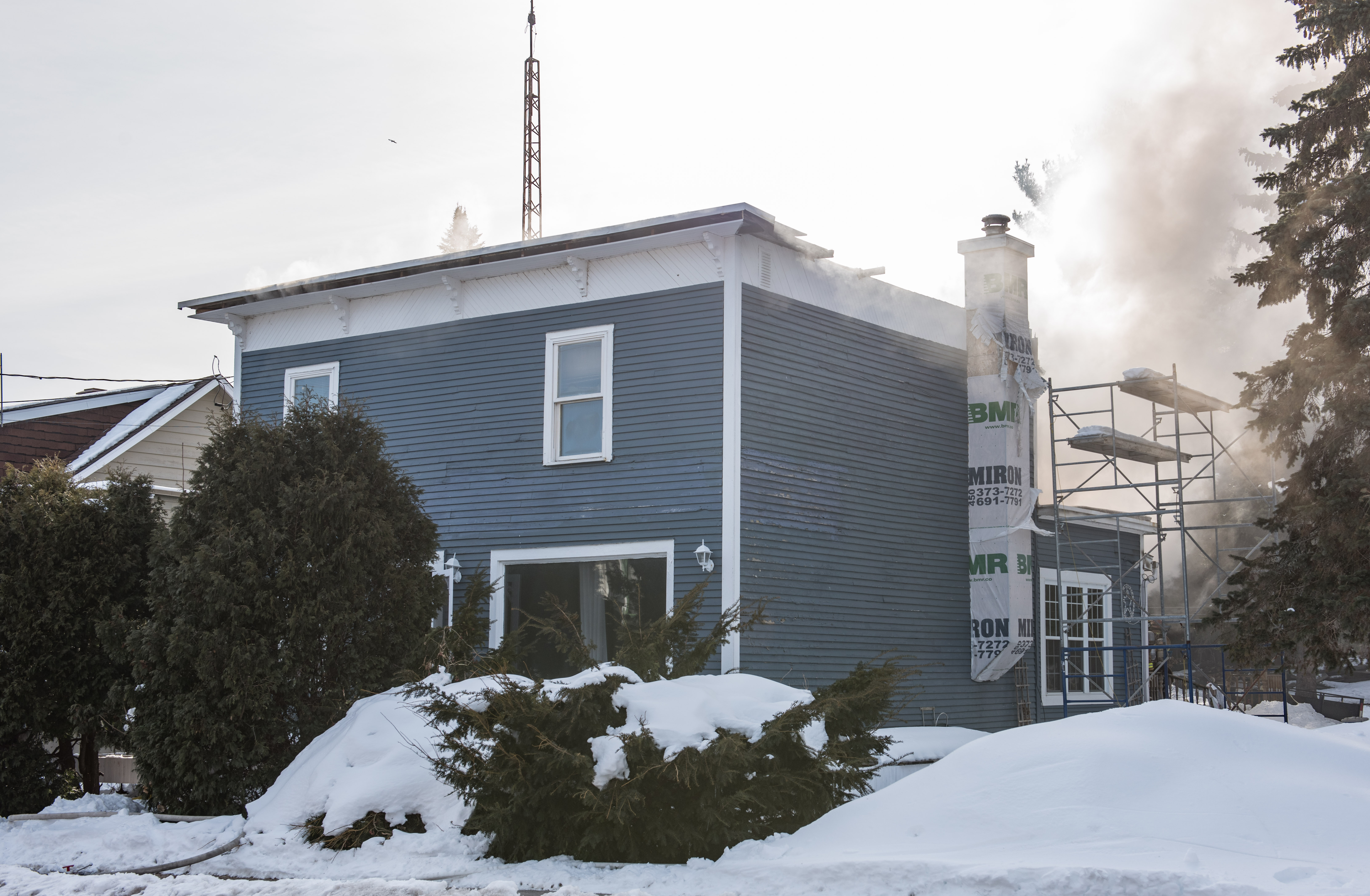 Incendie dans le secteur Saint-Timothée