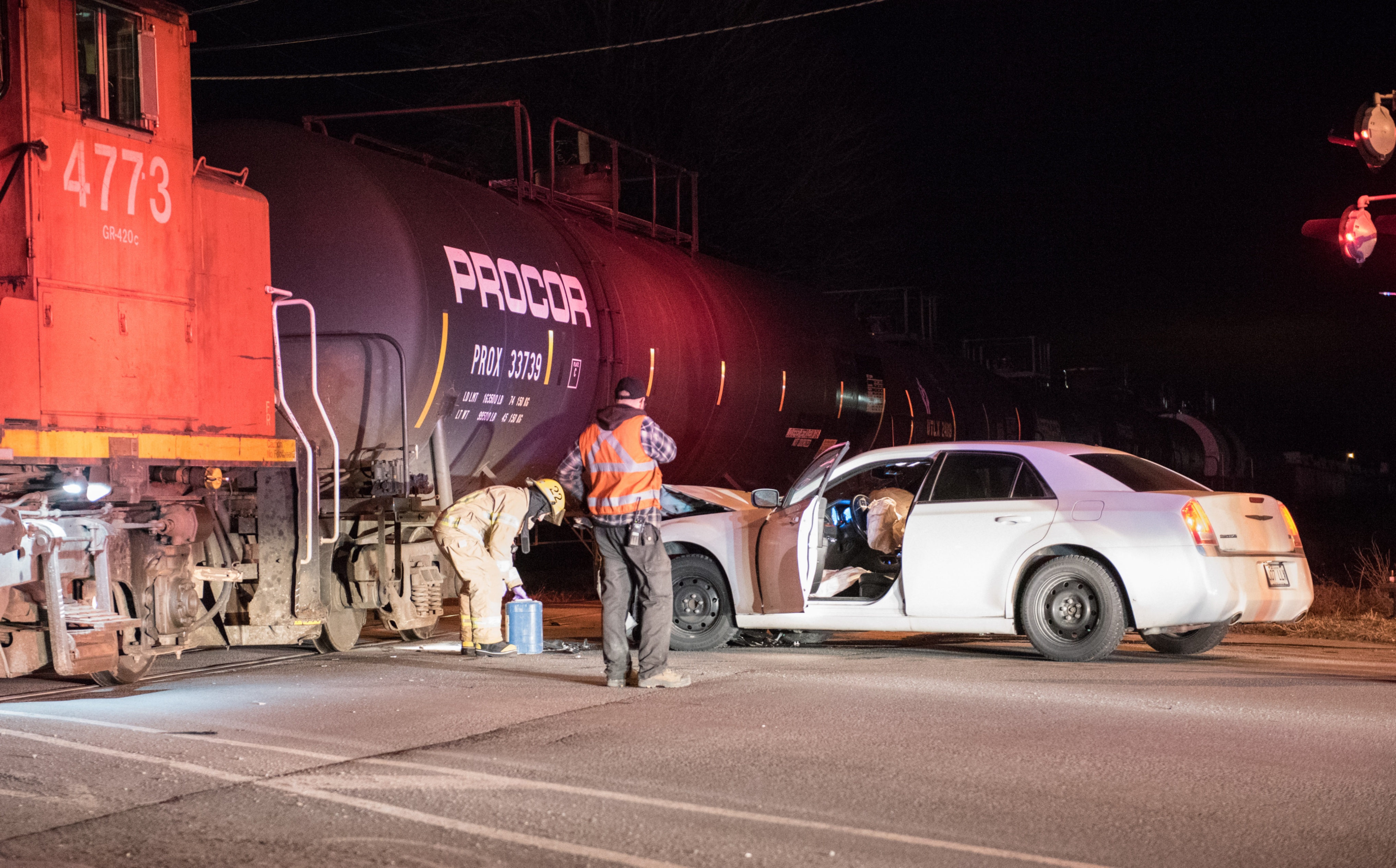 Image illustrant l'article: Un automobiliste emboutit un train à Salaberry-de-Valleyfield