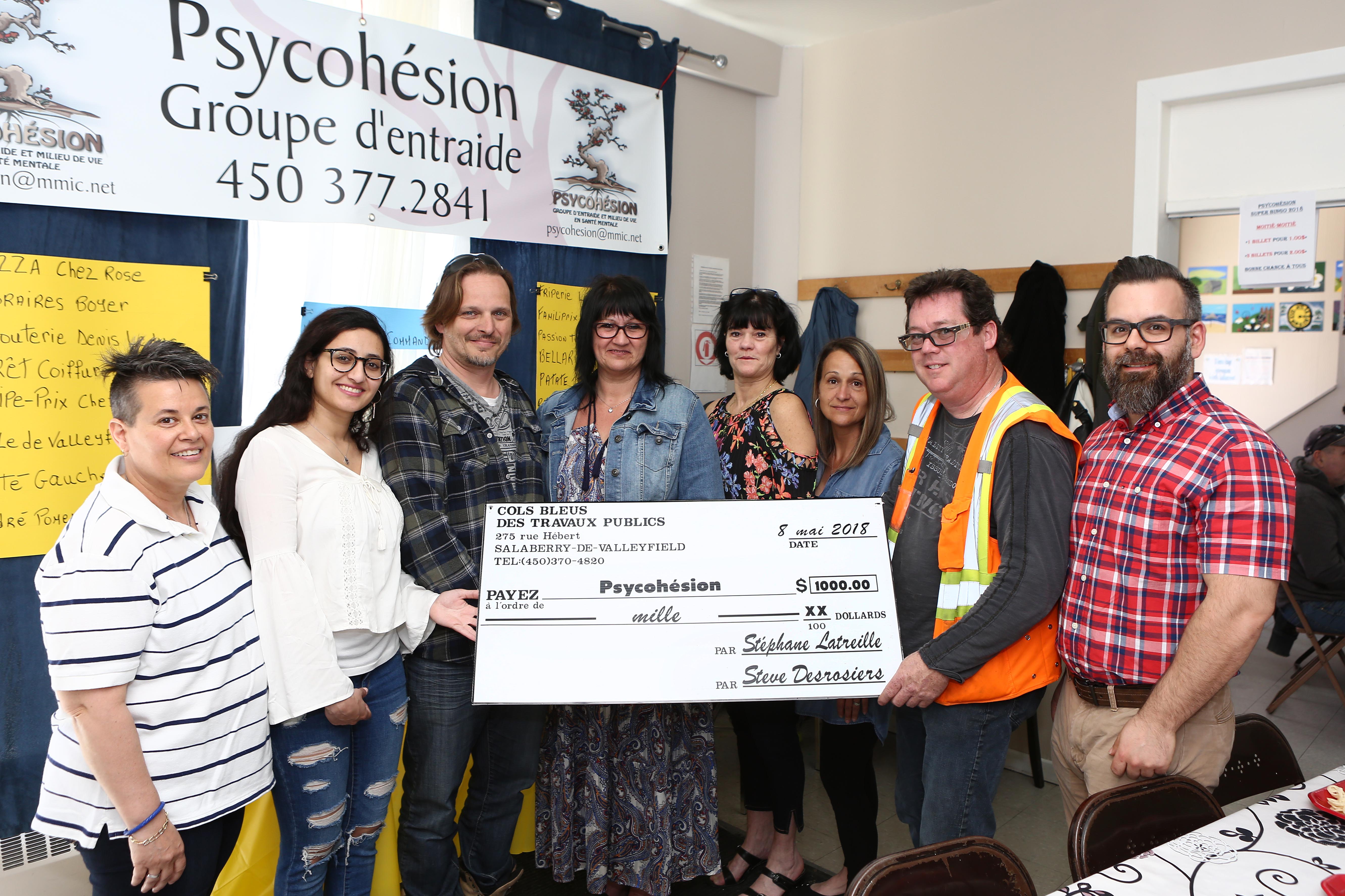 Image illustrant l'article: Les cols bleus viennent en aide à Psycohésion