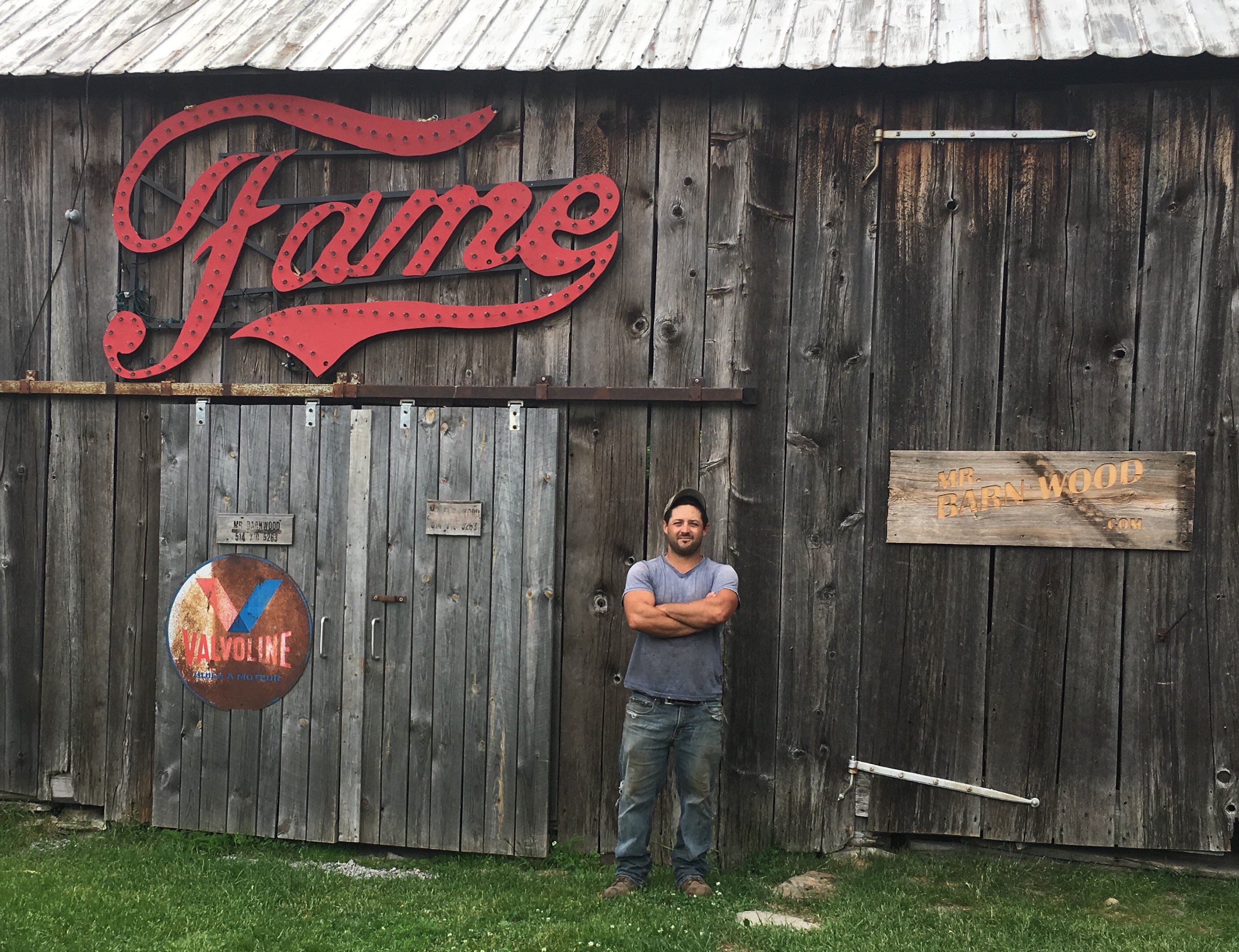 Mr. Barn Wood salvages a little history