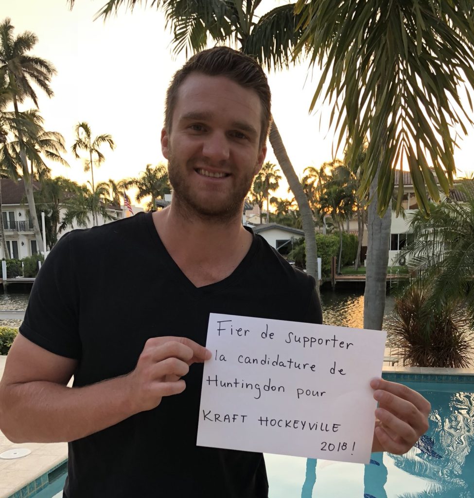 Une vedette de la LNH à Huntingdon