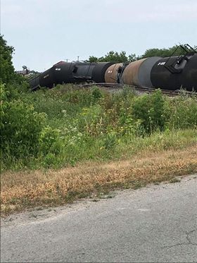 Déraillement de train à Saint-Polycarpe