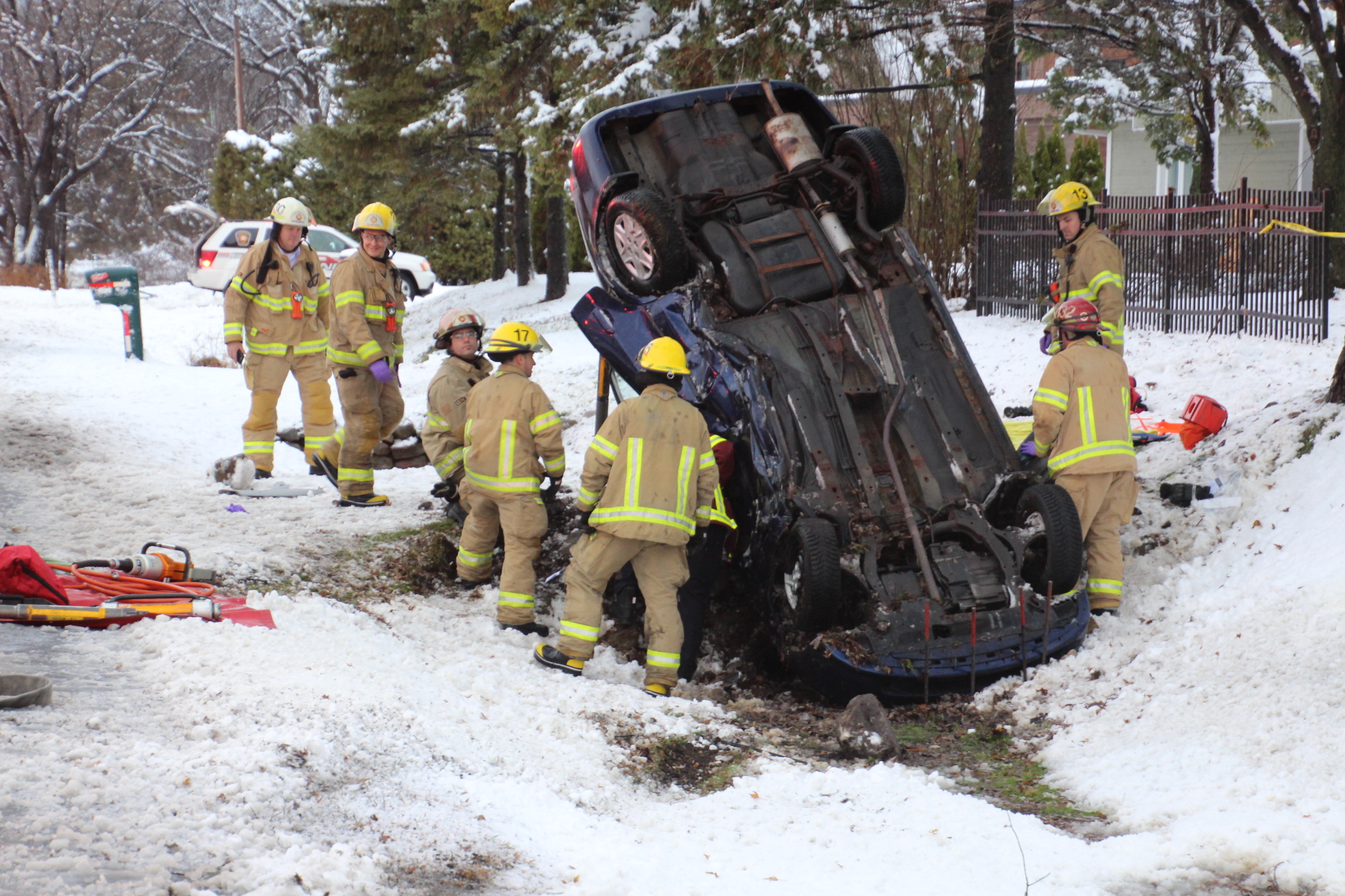Deux blessés dans un capotage