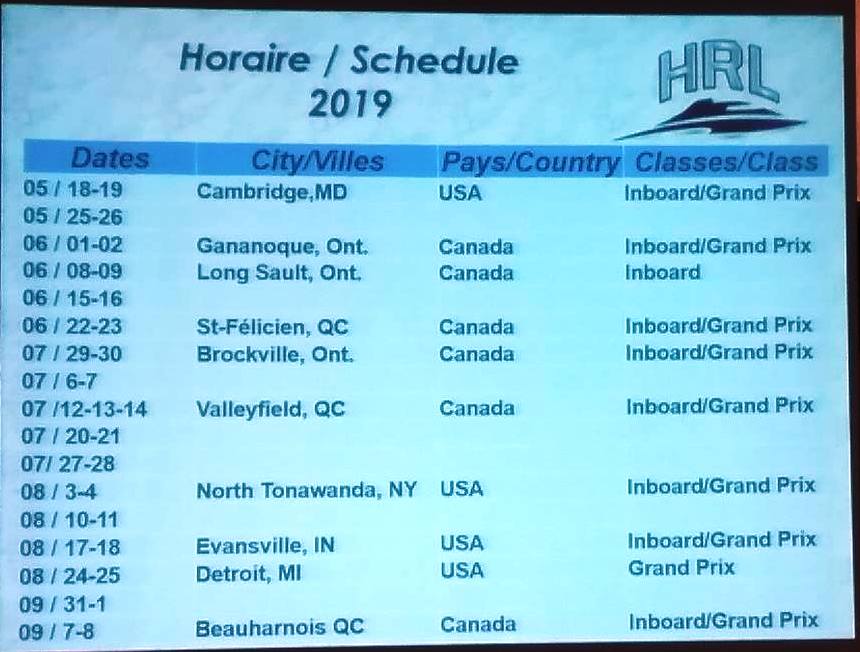 Les bateaux de la HRL en compétition à un site historique