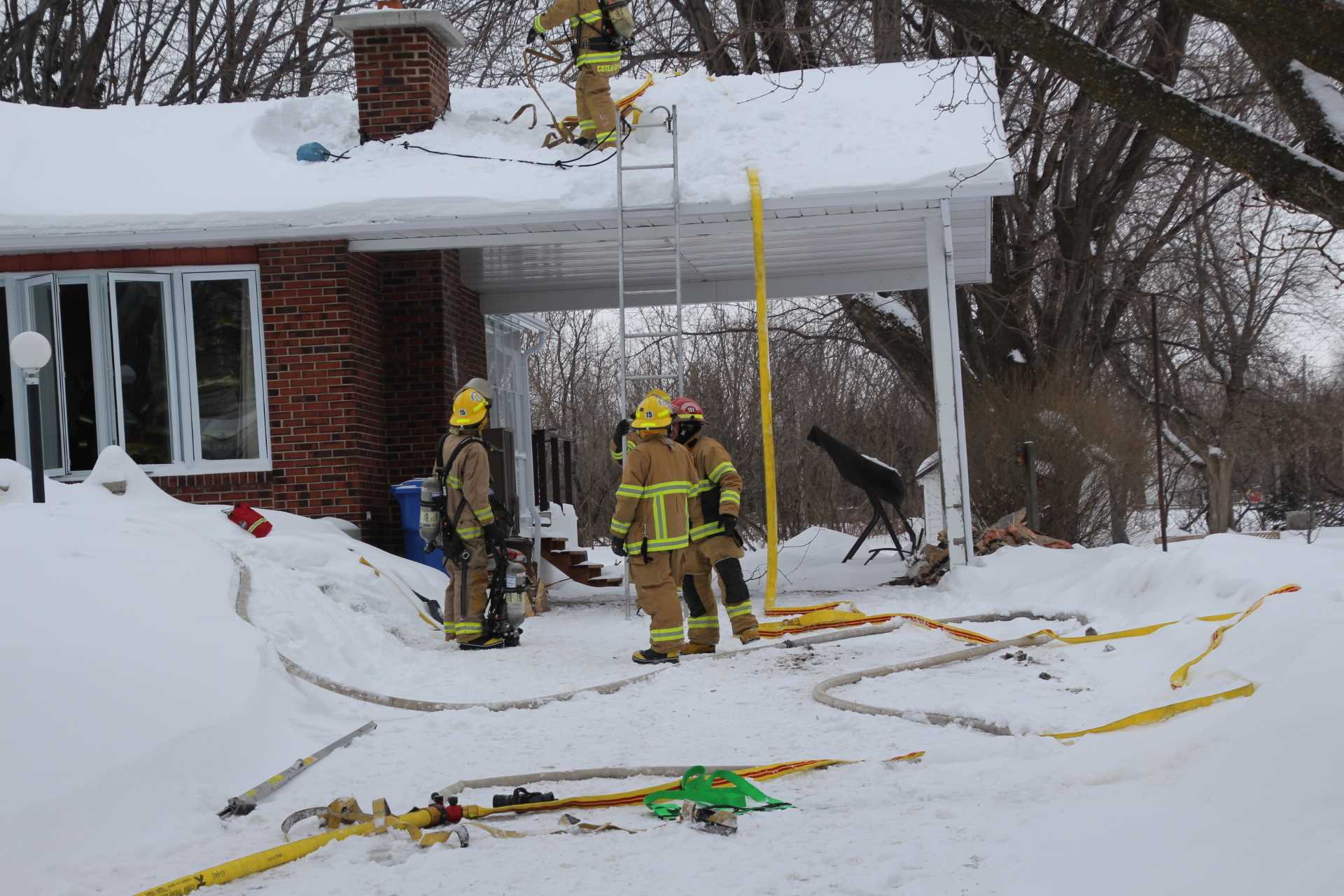 Des dommages mais pas de blessés dans un incendie de cheminée