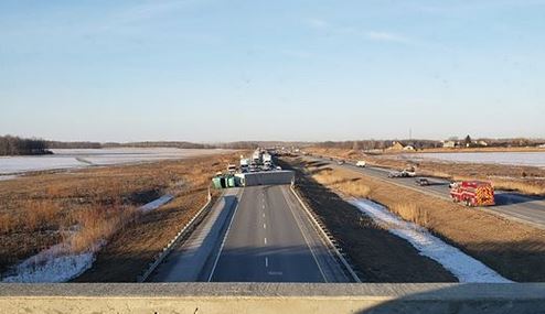 L’autoroute 30 Est paralysée par un accident
