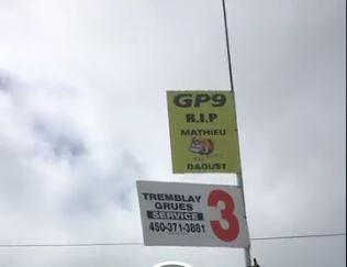 Les moteurs ont grogné en mémoire de Mathieu Daoust