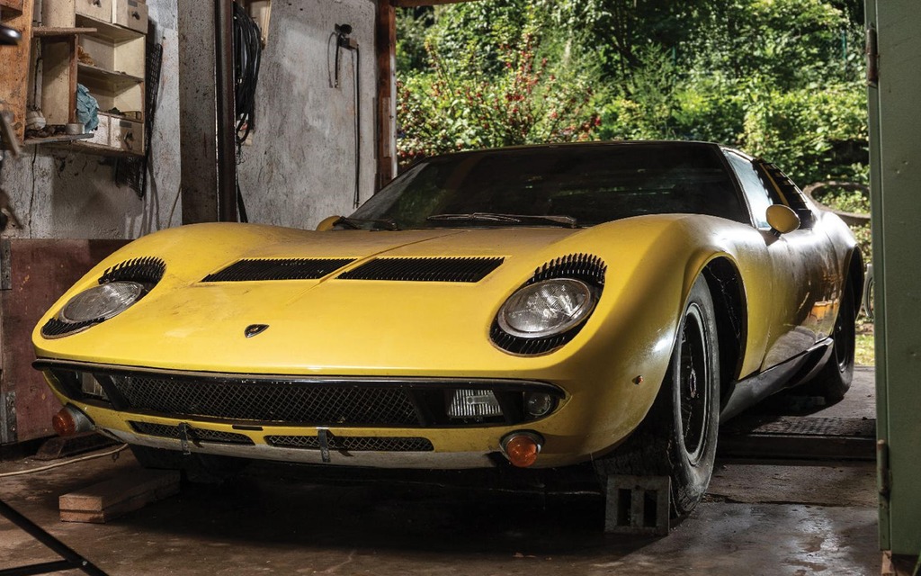 Image illustrant l'article: Une fortune pour cette Lamborghini Miura 1969 abandonnée
