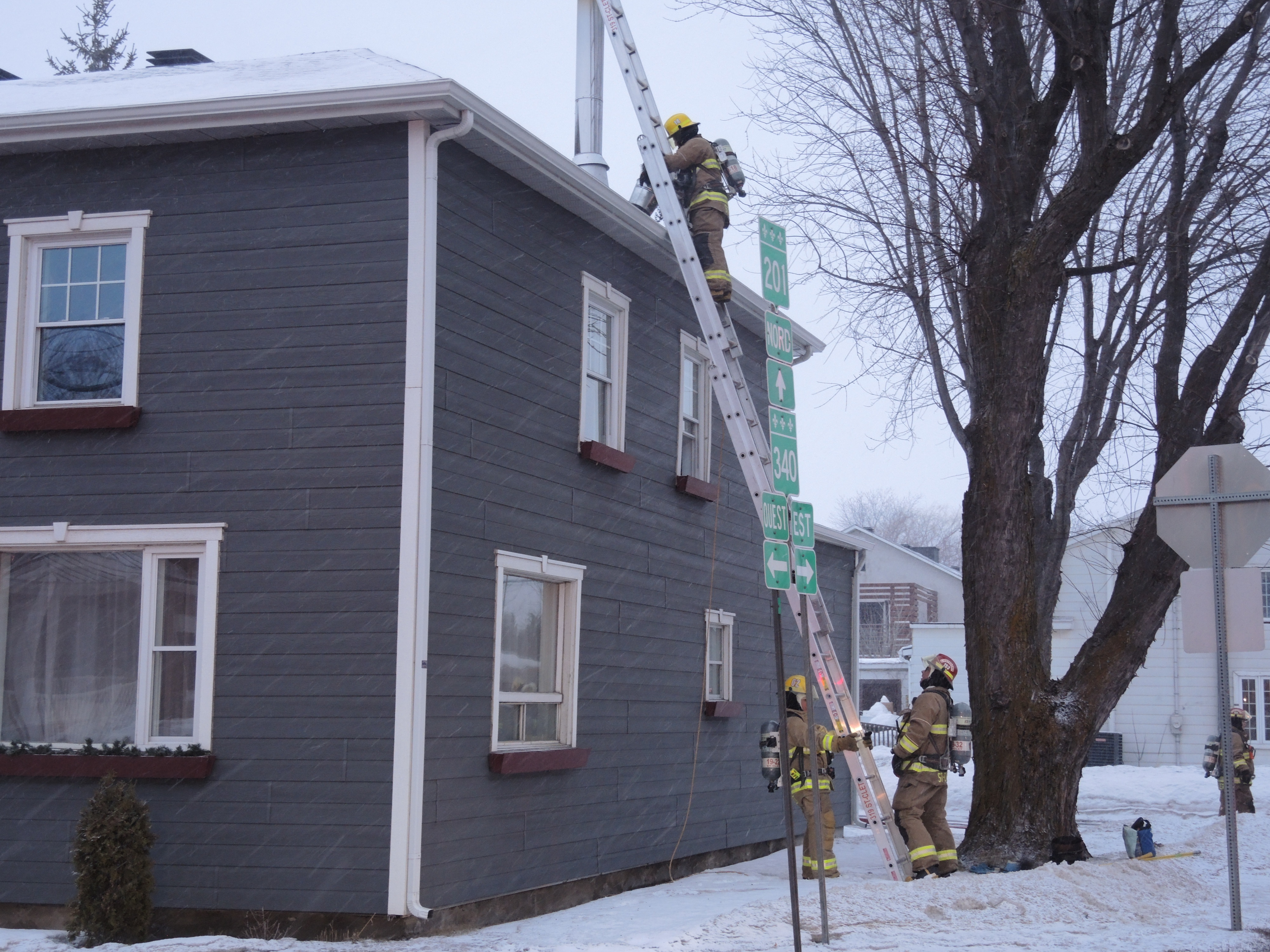 Pompiers en alerte à Saint-Clet