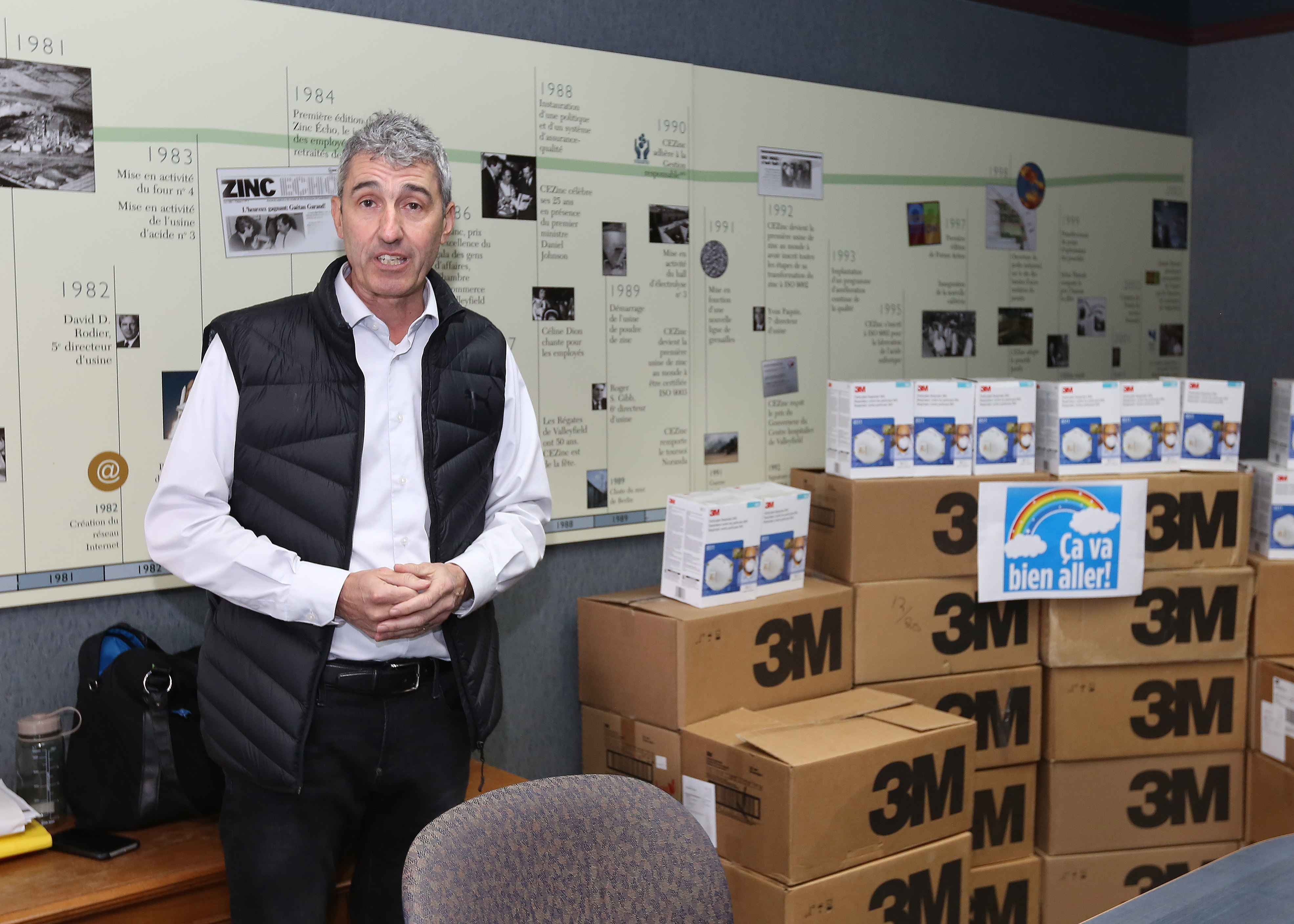 CEZinc fait un don de 2000 masques à l’Hôpital du Suroît