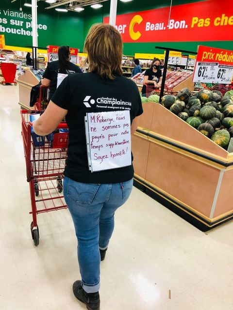 Syndicat de Champlain: une minute pour dénoncer «l’immobilisme» des négociations