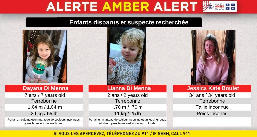 RETROUVÉES – Alerte Amber pour retrouver deux fillettes et leur mère