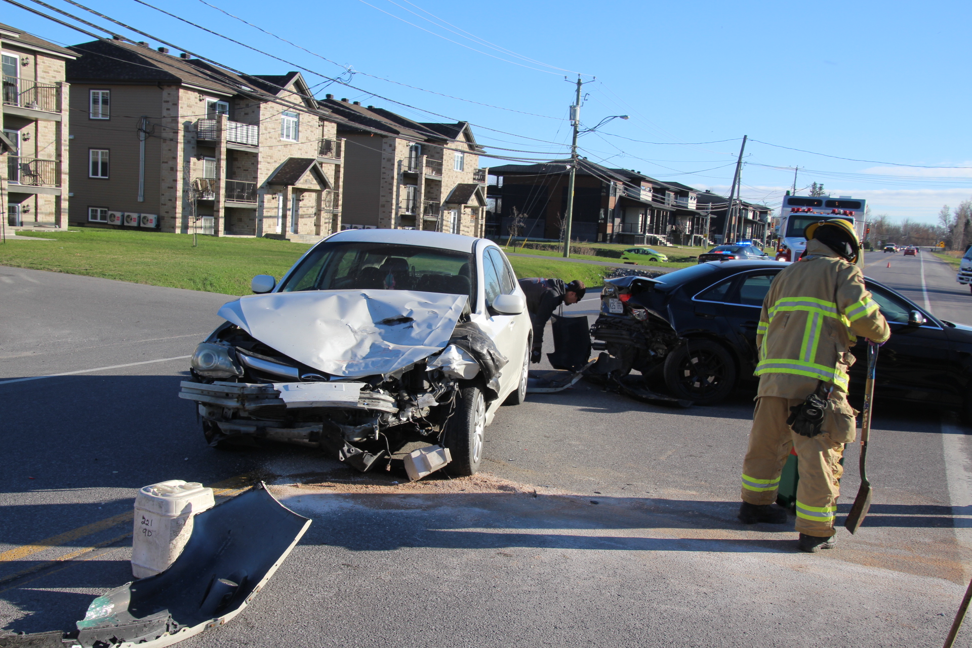Une collision fait un blessé dans le secteur Saint-Timothée